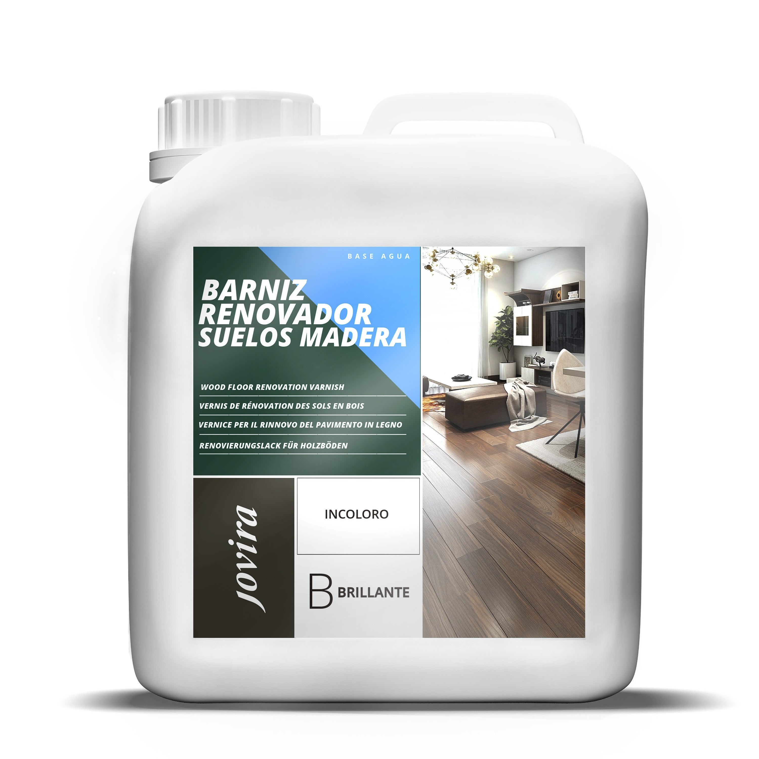 BARNIZ RENOVADOR SUELOS MADERA AGUA