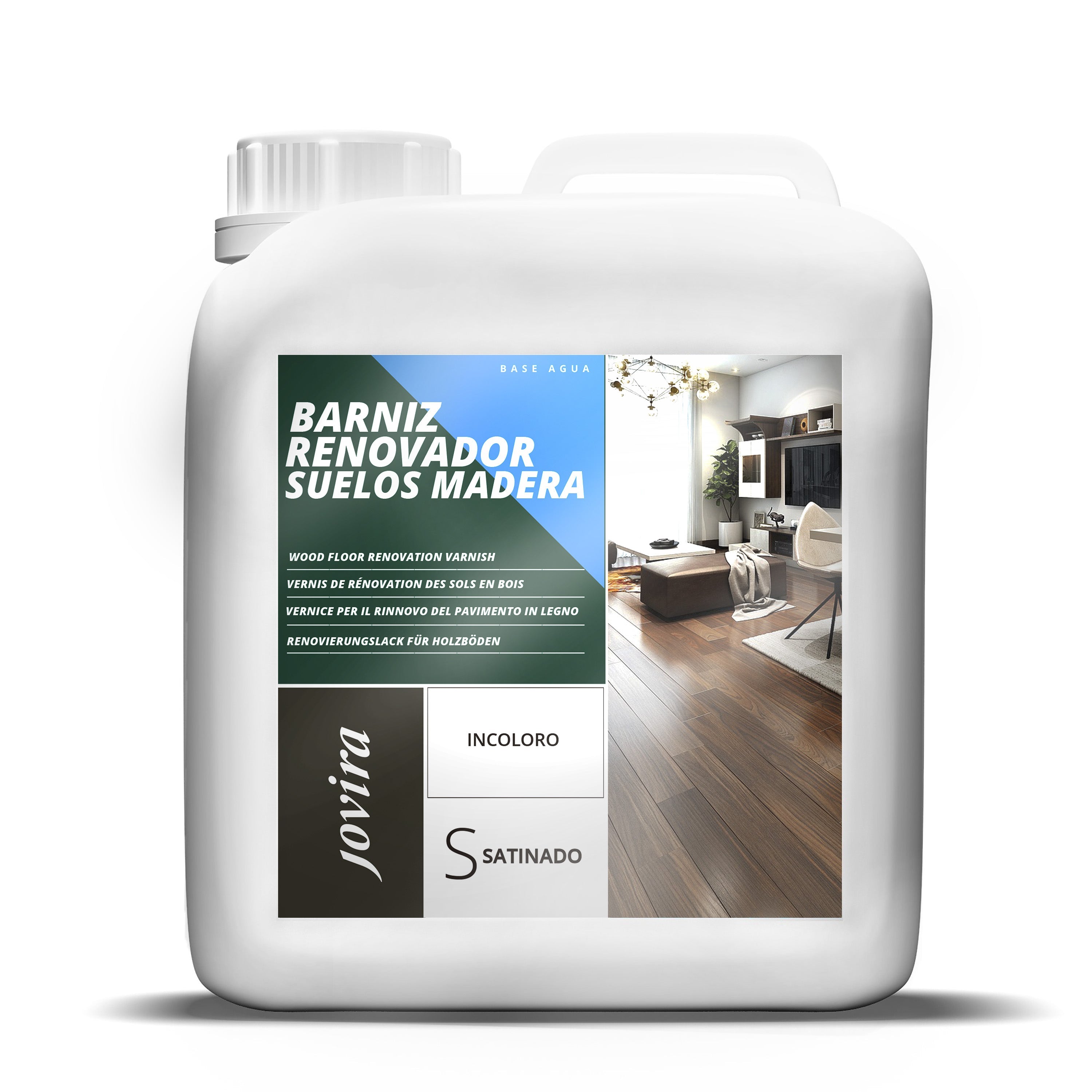 BARNIZ RENOVADOR SUELOS MADERA AGUA