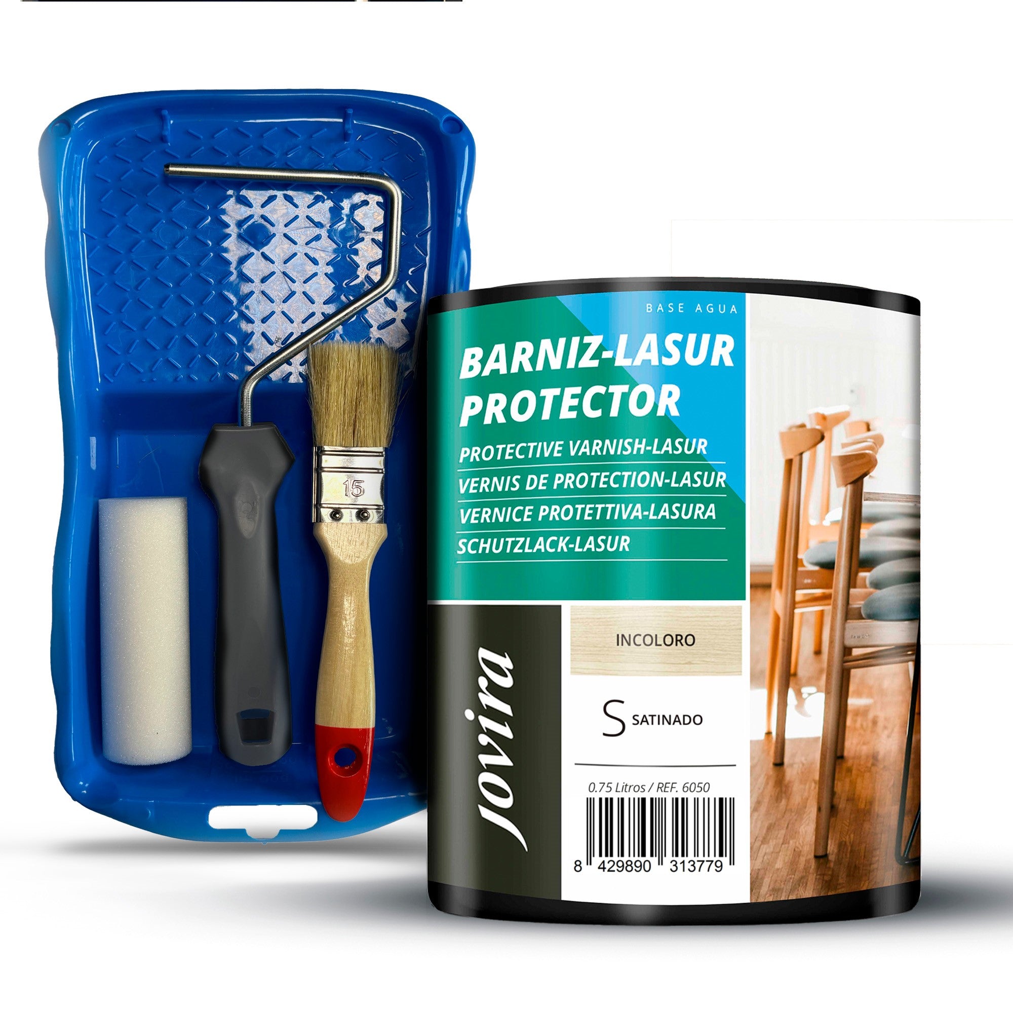 BARNIZ LASUR PROTECTOR SATINADO AGUA