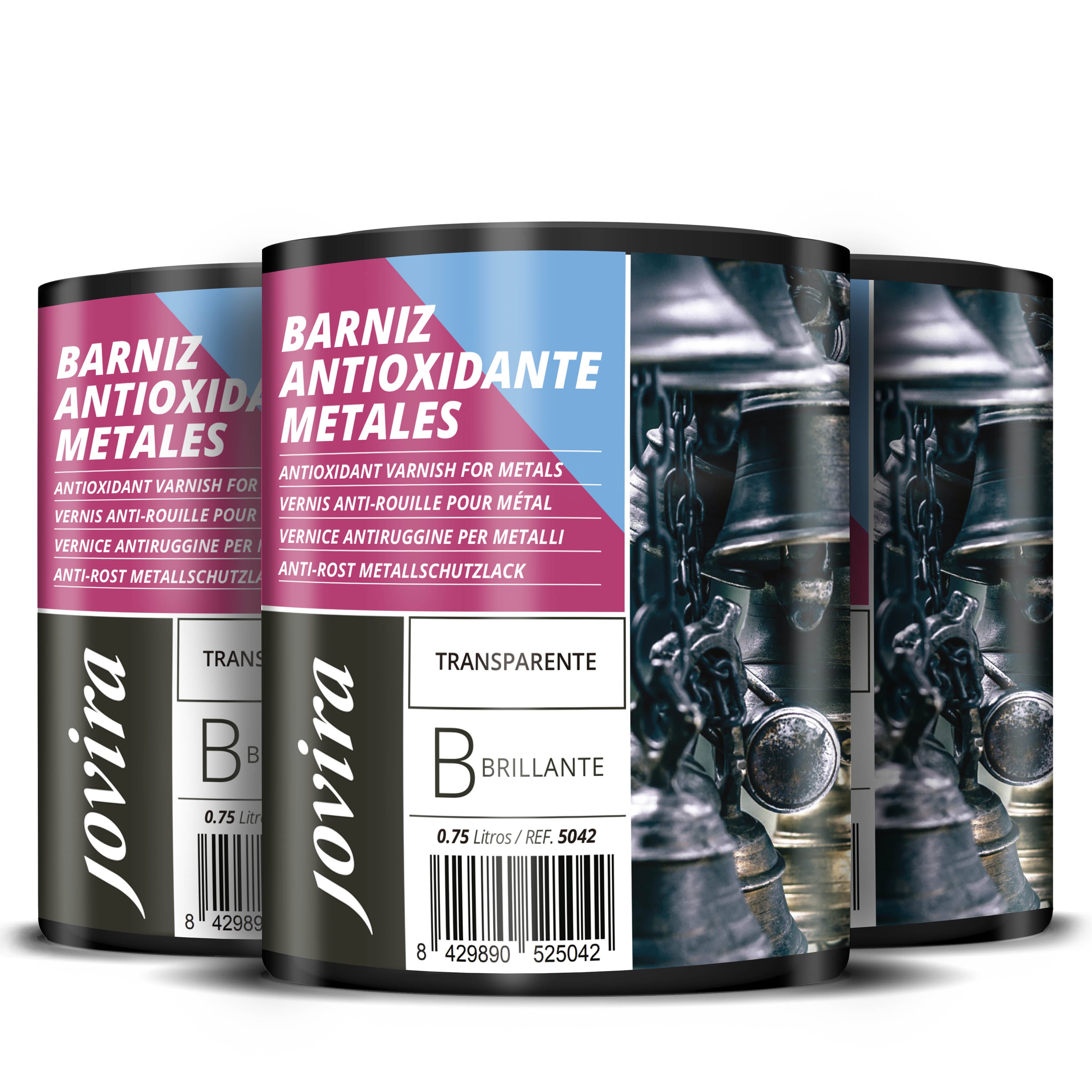 Barniz Antioxidante Metales Transparente Brillante al Agua