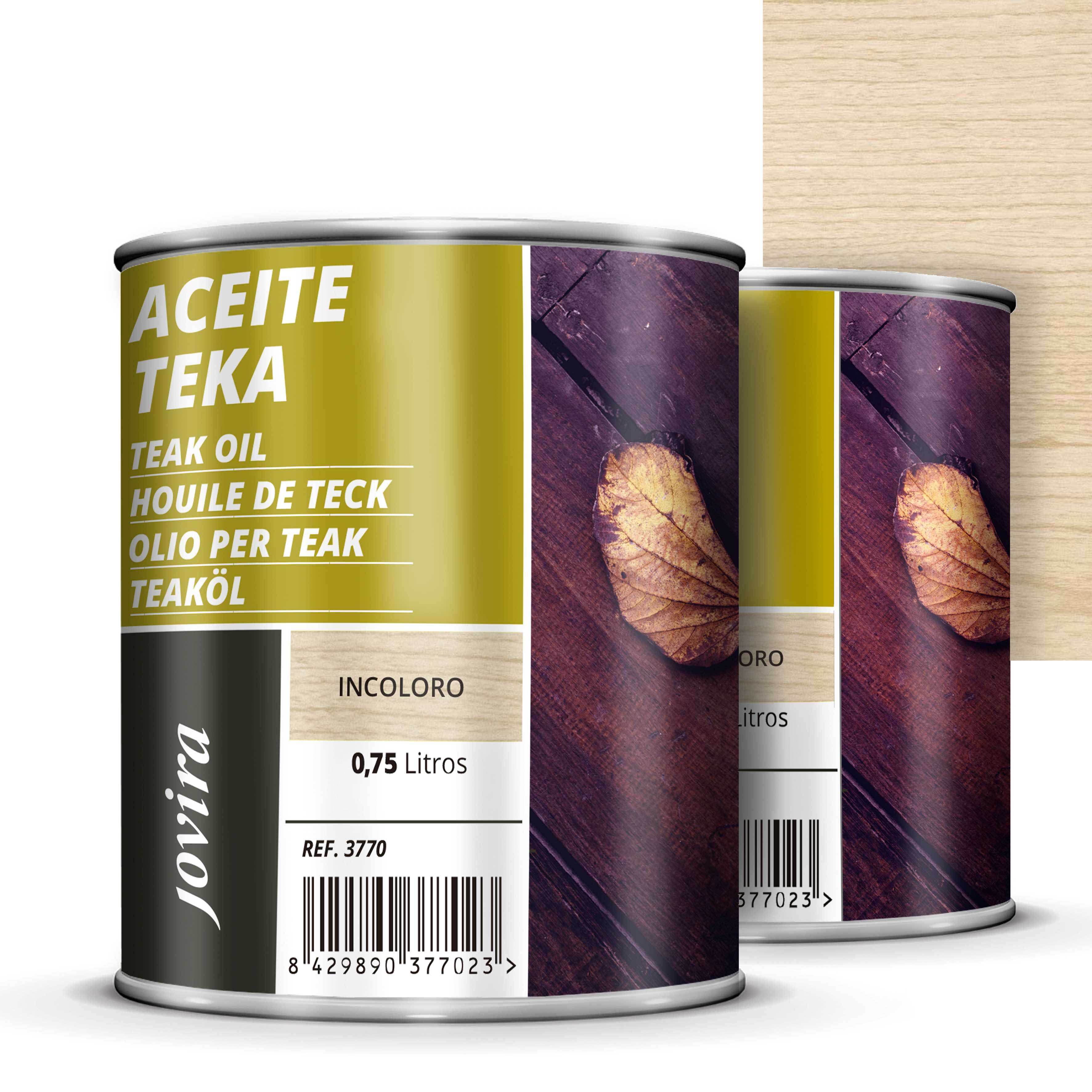 ACEITE TEKA, para madera exterior, Protección y restauración de la madera Teca en intemperie
