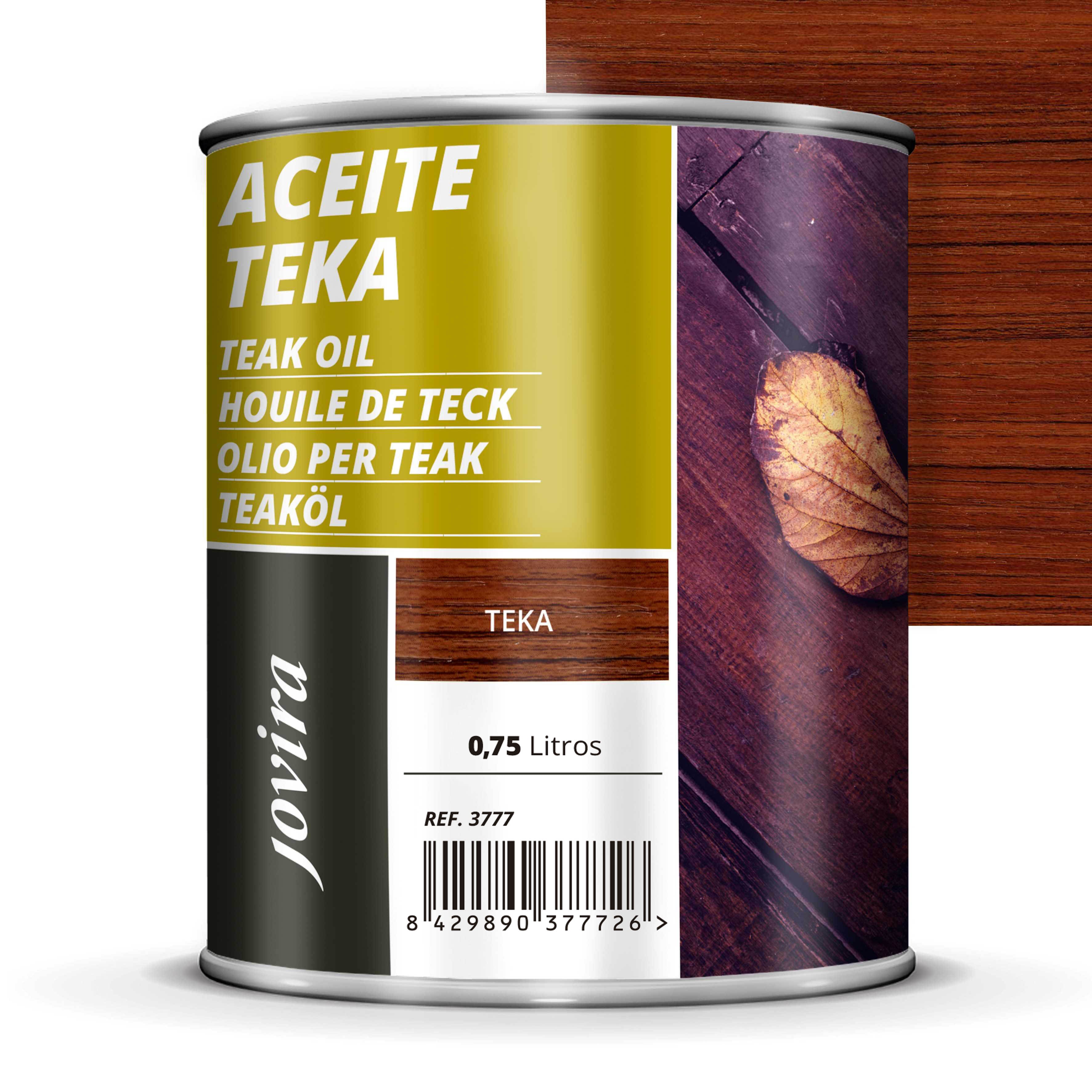 ACEITE TEKA, para madera exterior, Protección y restauración de la madera Teca en intemperie
