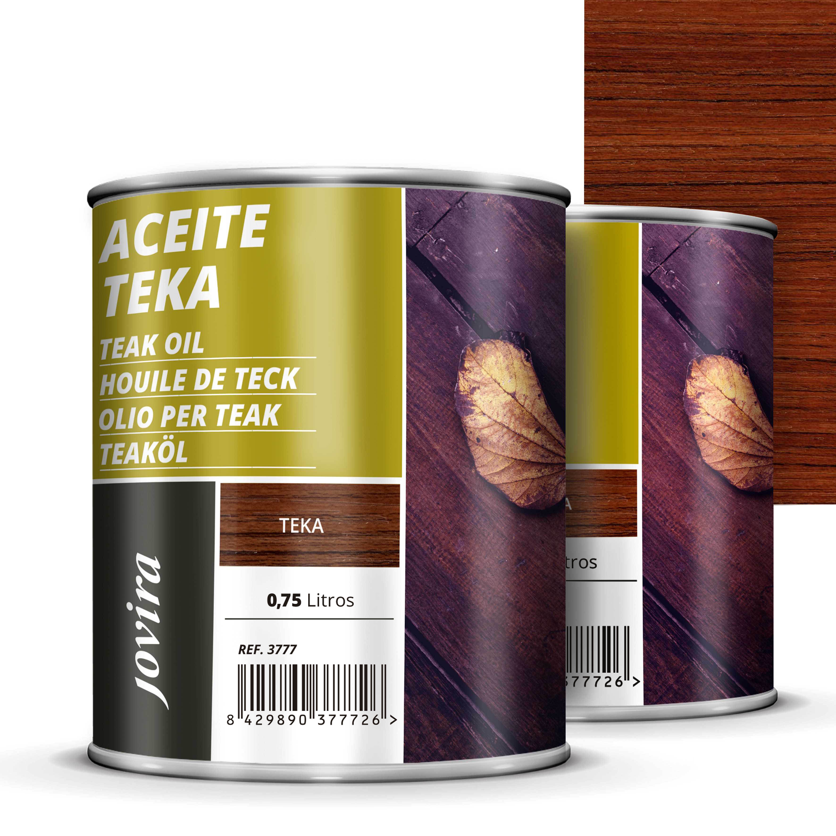 ACEITE TEKA, para madera exterior, Protección y restauración de la madera Teca en intemperie