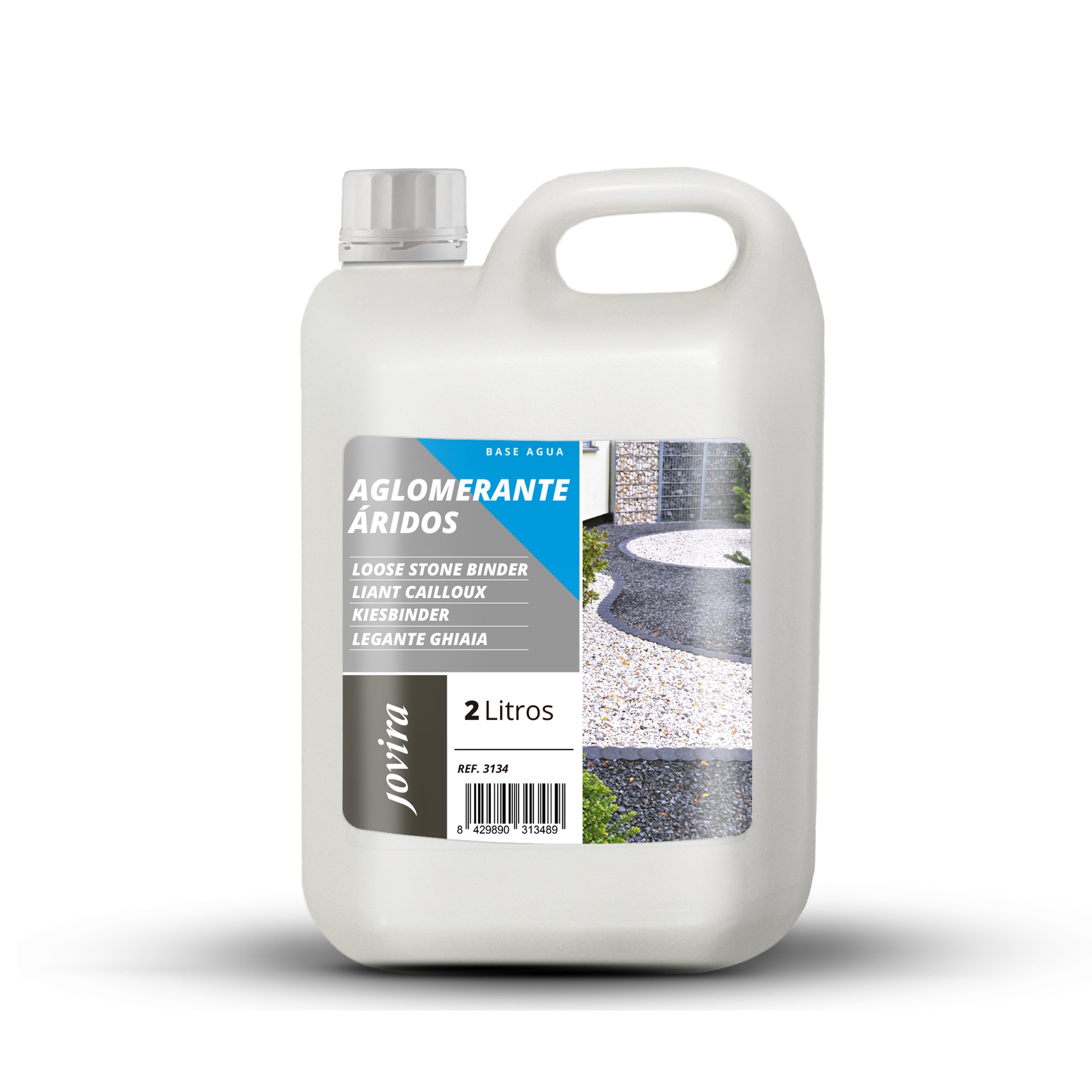 Aglomerante de Áridos. estabilizador para Piedras y Rocas de Jardin