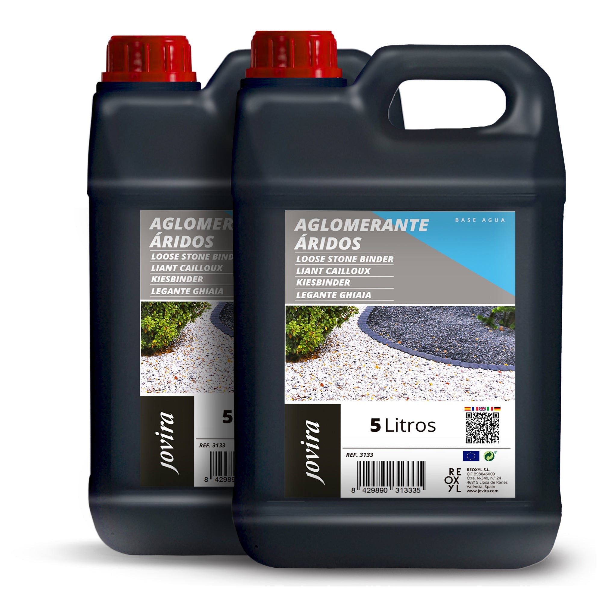 Aglomerante de Áridos. estabilizador para Piedras y Rocas de Jardin