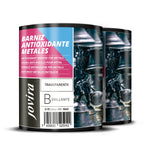 Barniz Antioxidante Metales Transparente Brillante al Agua, Protección y decoración de metales.