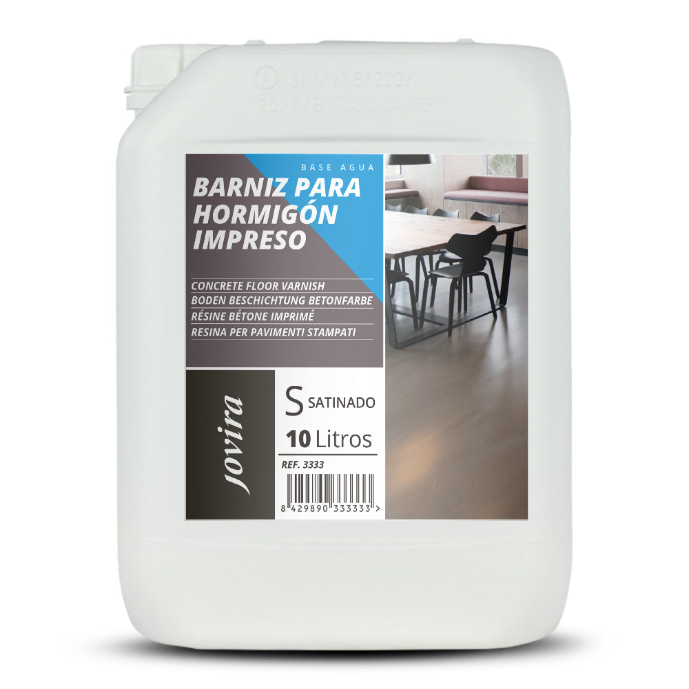 Resina-Barniz Hormigón Impreso. Resina protector satinado para pavimentos de hormigón.