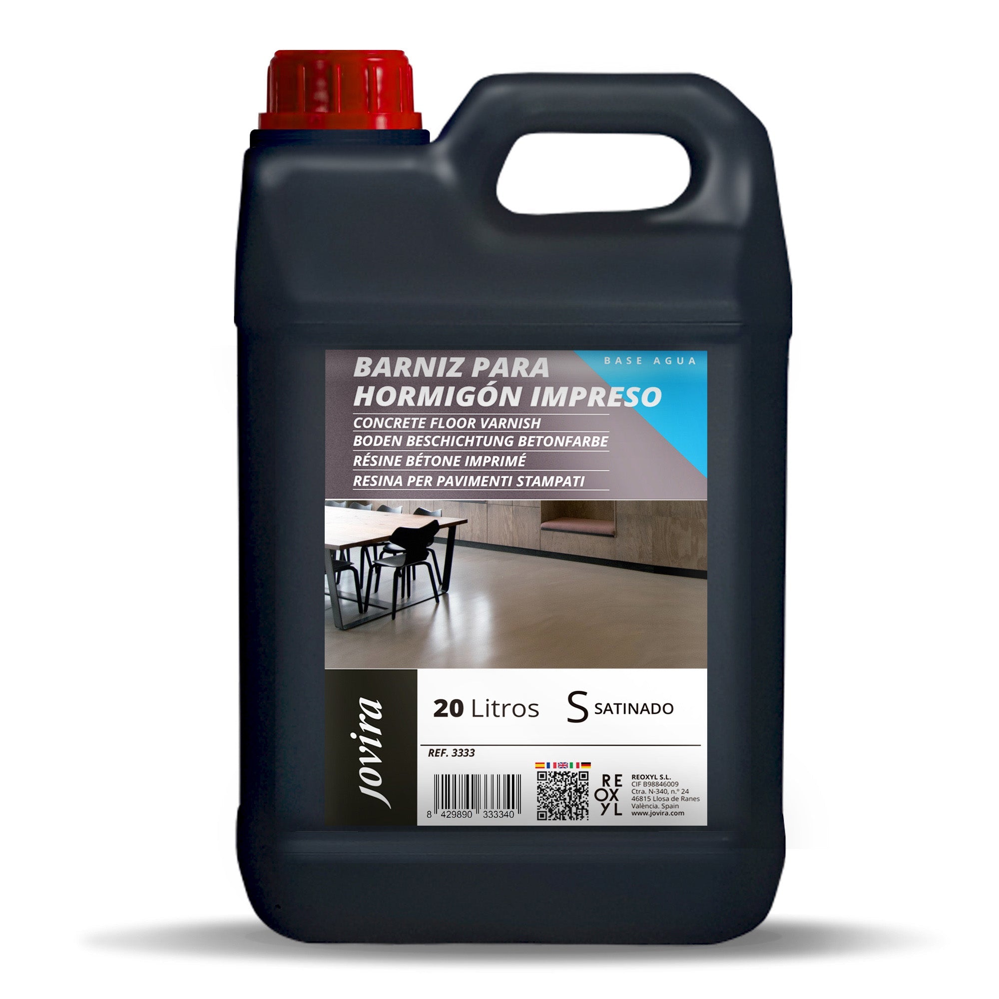 Resina-Barniz Hormigón Impreso. Resina protector satinado para pavimentos de hormigón.