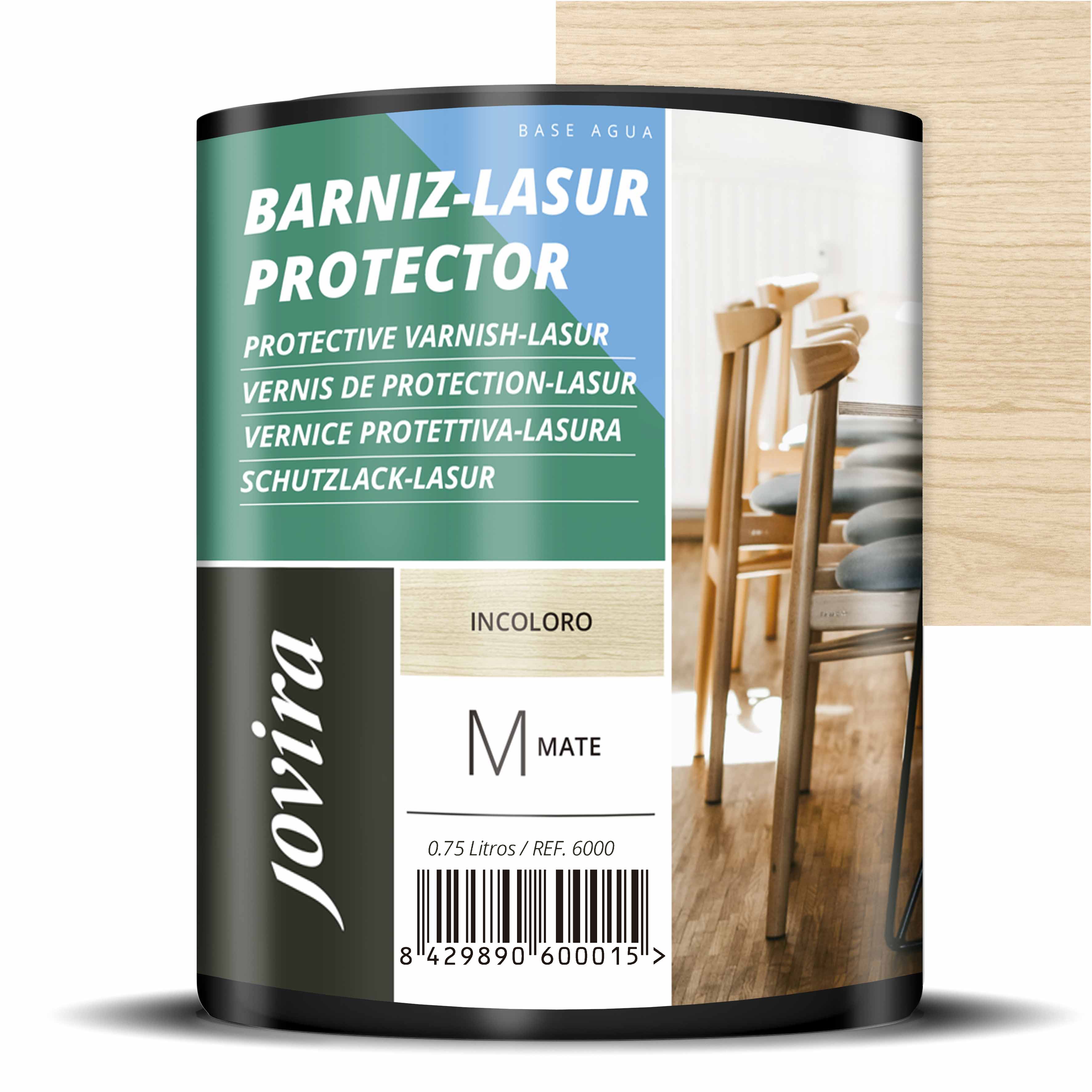 BARNIZ LASUR PROTECTOR MATE AGUA