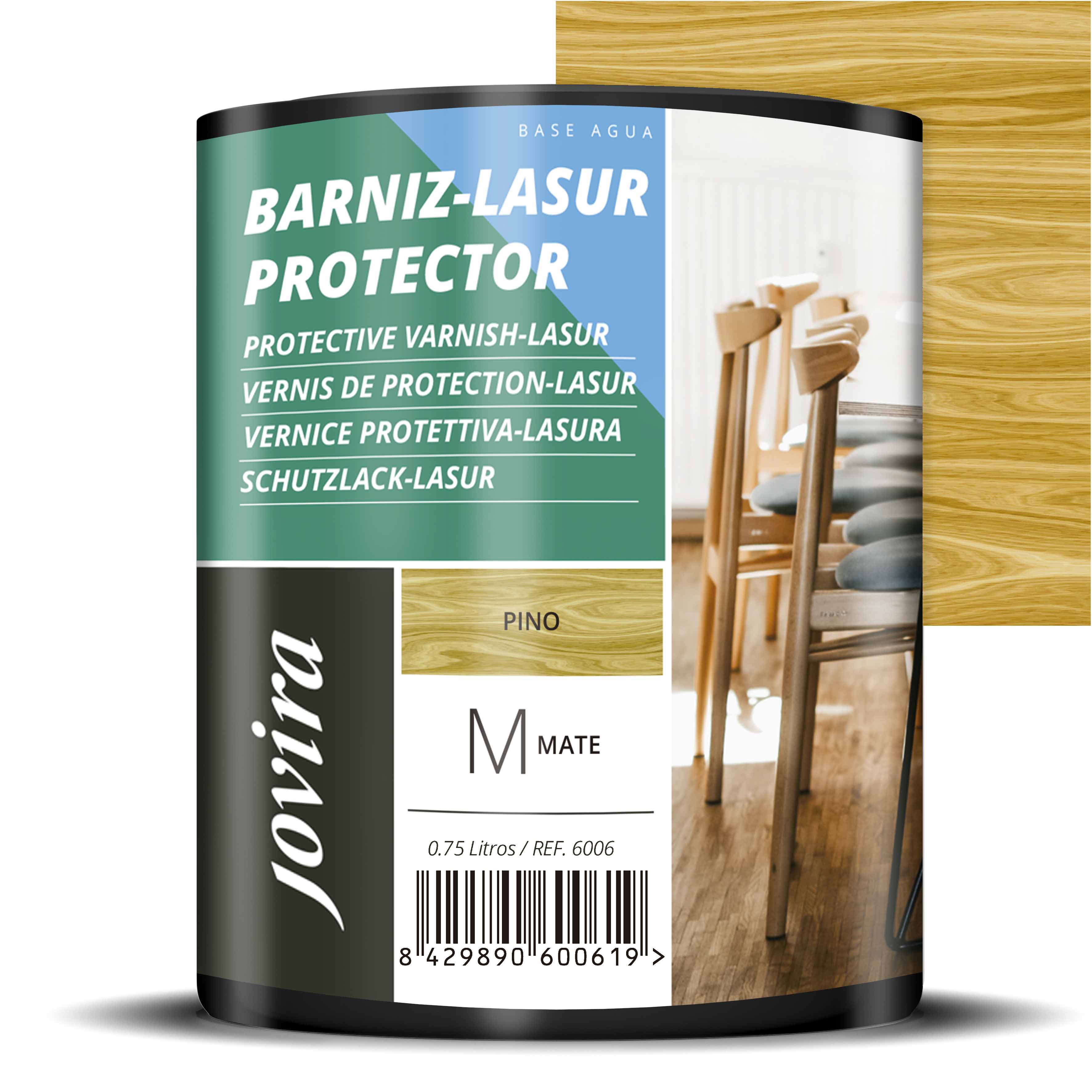 BARNIZ LASUR PROTECTOR MATE AGUA