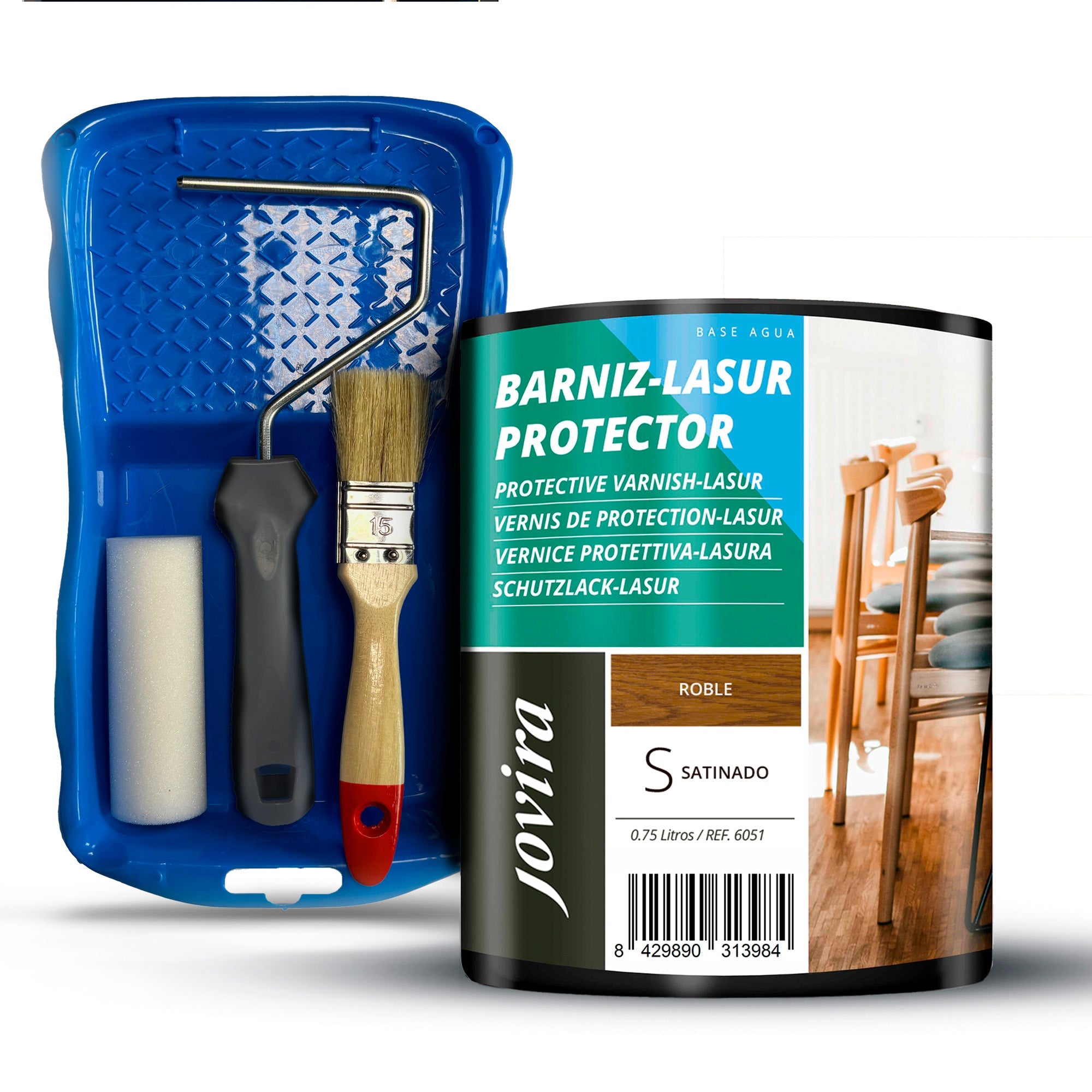 BARNIZ LASUR PROTECTOR SATINADO AGUA