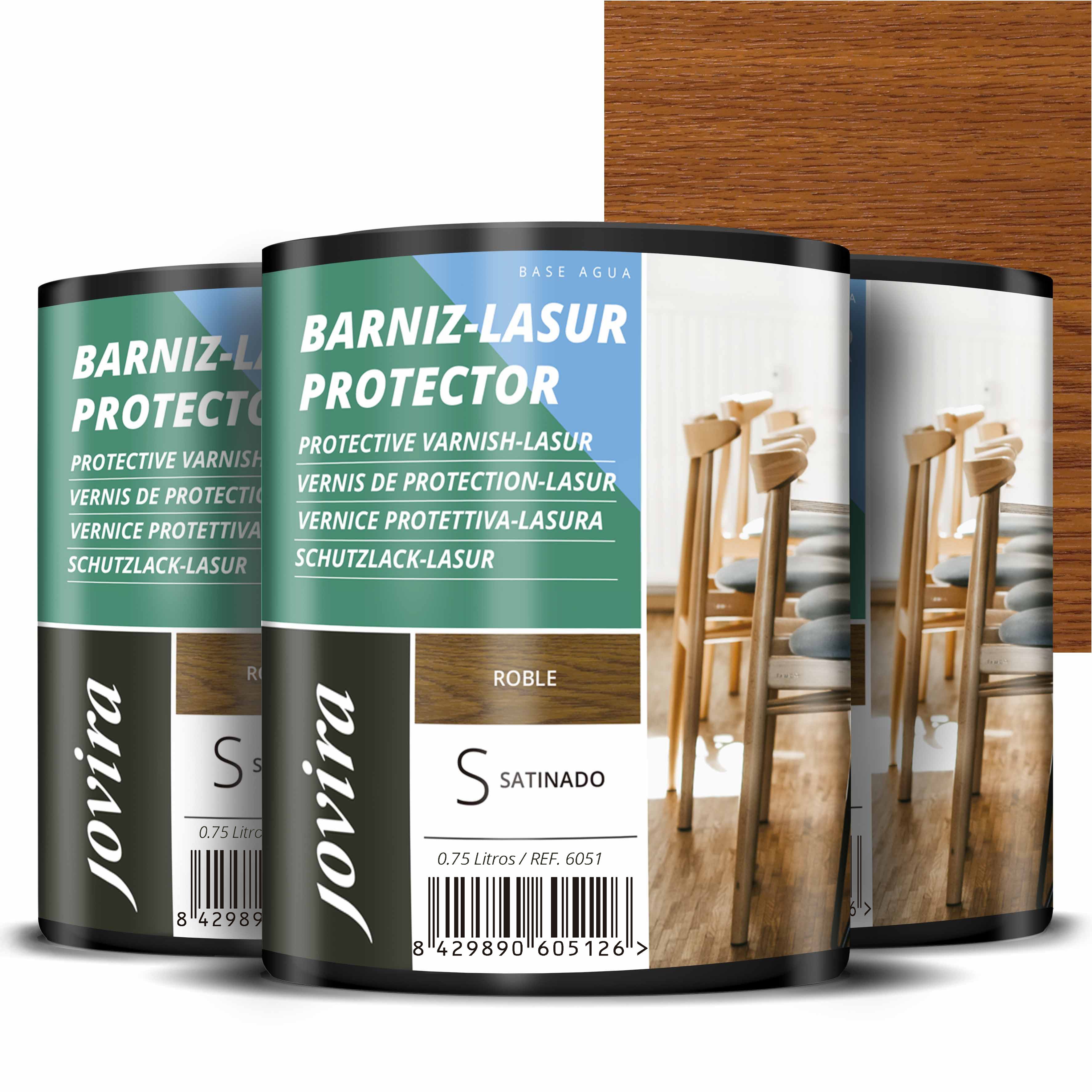 BARNIZ LASUR PROTECTOR SATINADO AGUA