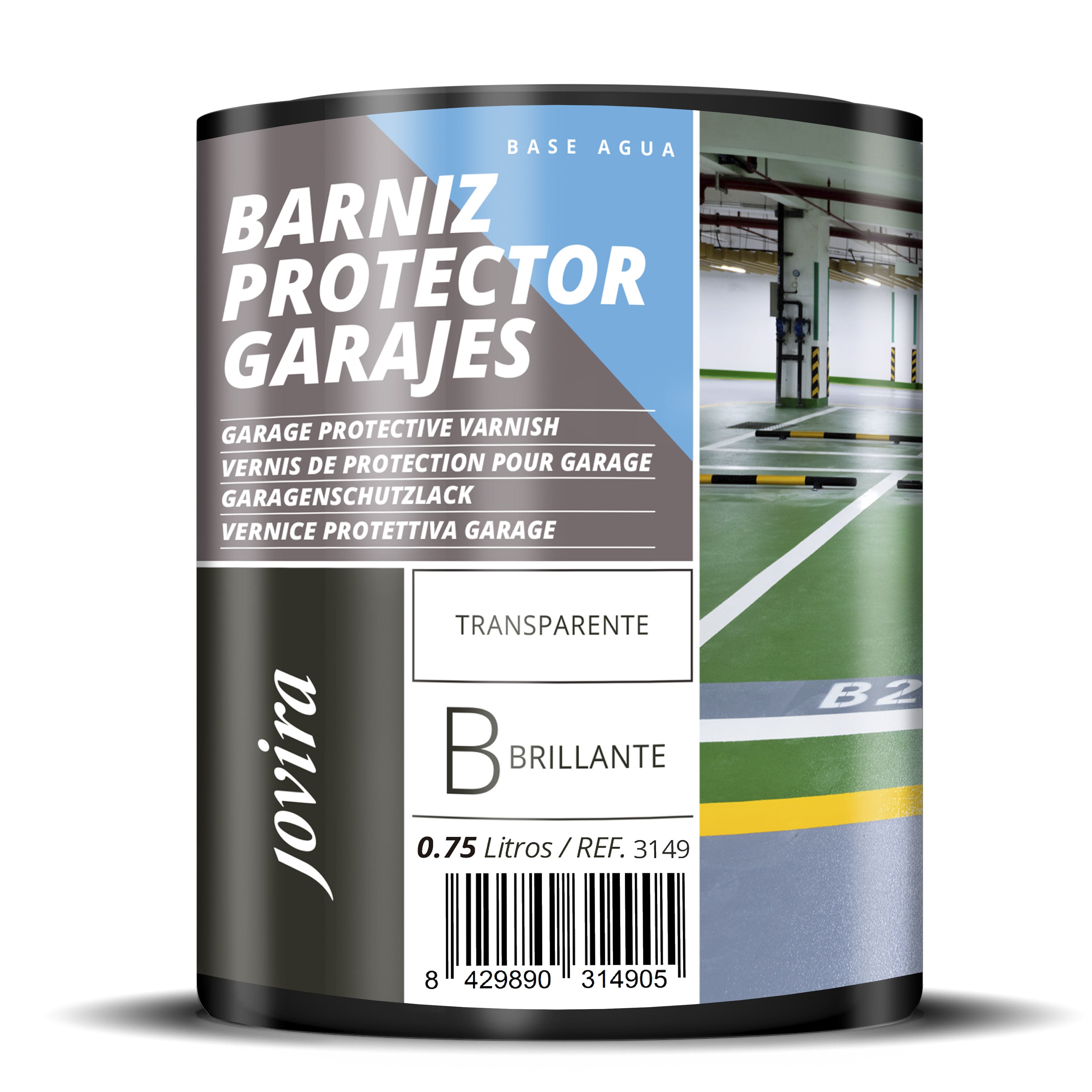 Barniz Protector para Suelos, Garaje, Pavimentos, Pistas deportivas al Agua. Protege y decora pavimentos de hormigón.