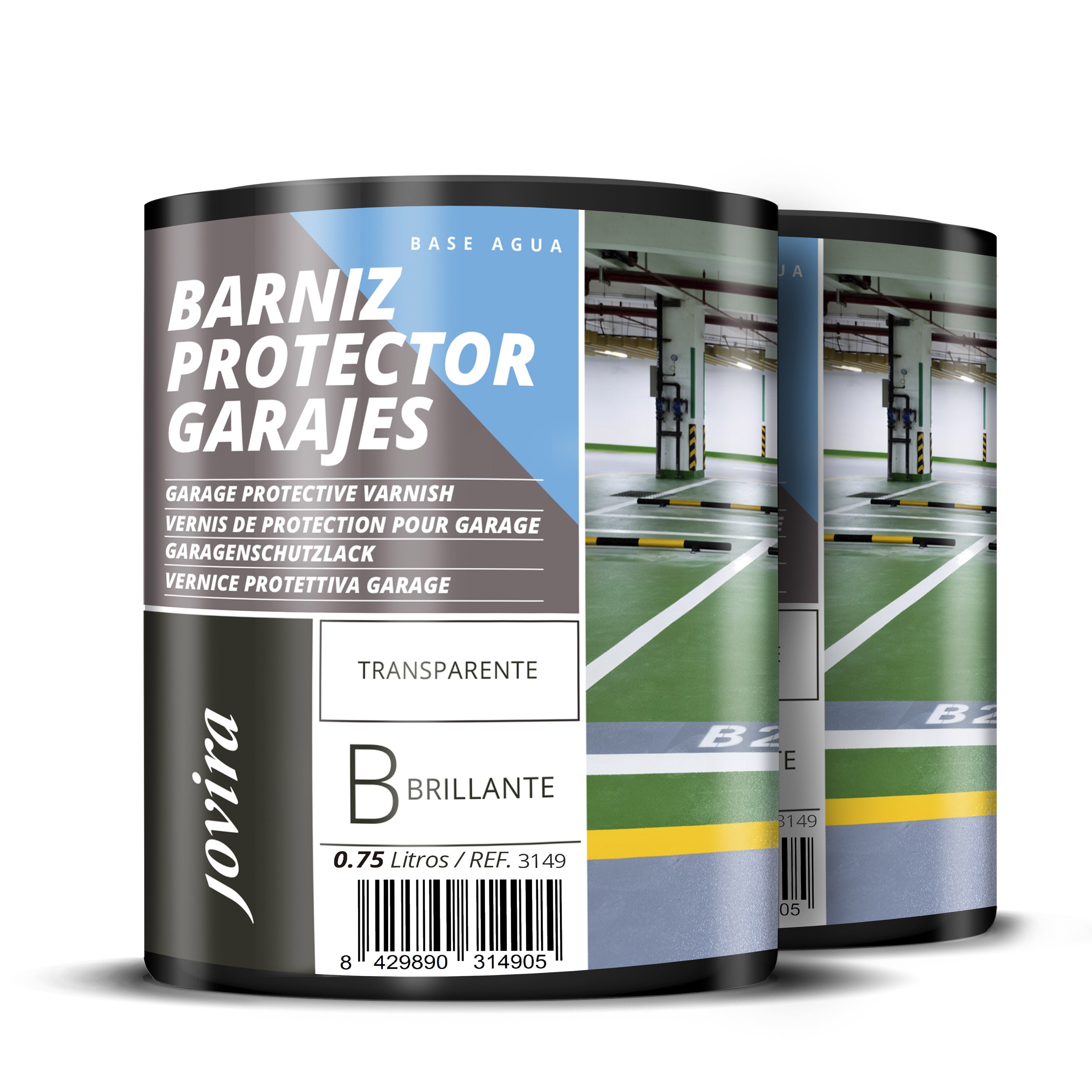 Barniz Protector para Suelos, Garaje, Pavimentos, Pistas deportivas al Agua. Protege y decora pavimentos de hormigón.