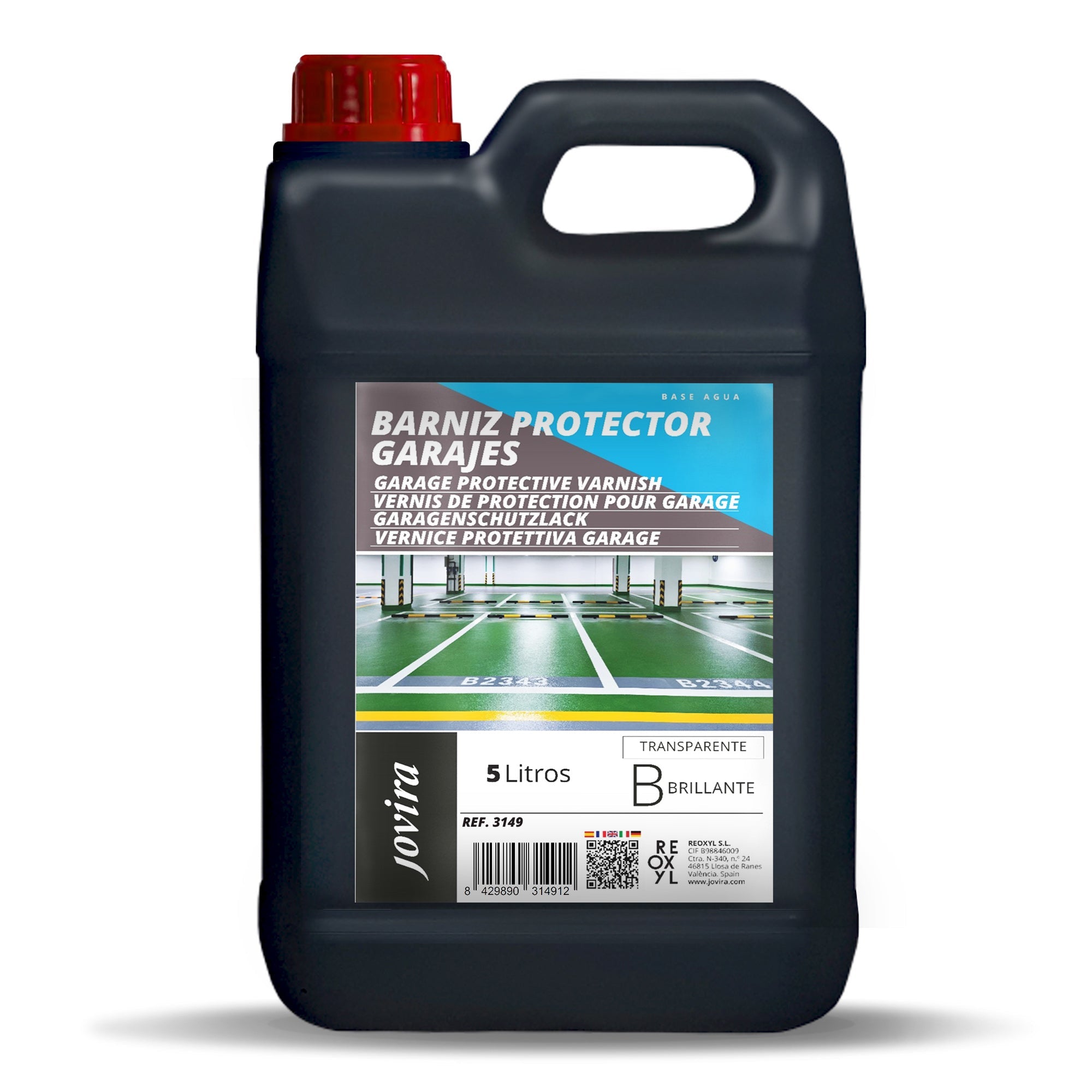 Barniz Protector para Suelos, Garaje, Pavimentos, Pistas deportivas al Agua. Protege y decora pavimentos de hormigón.