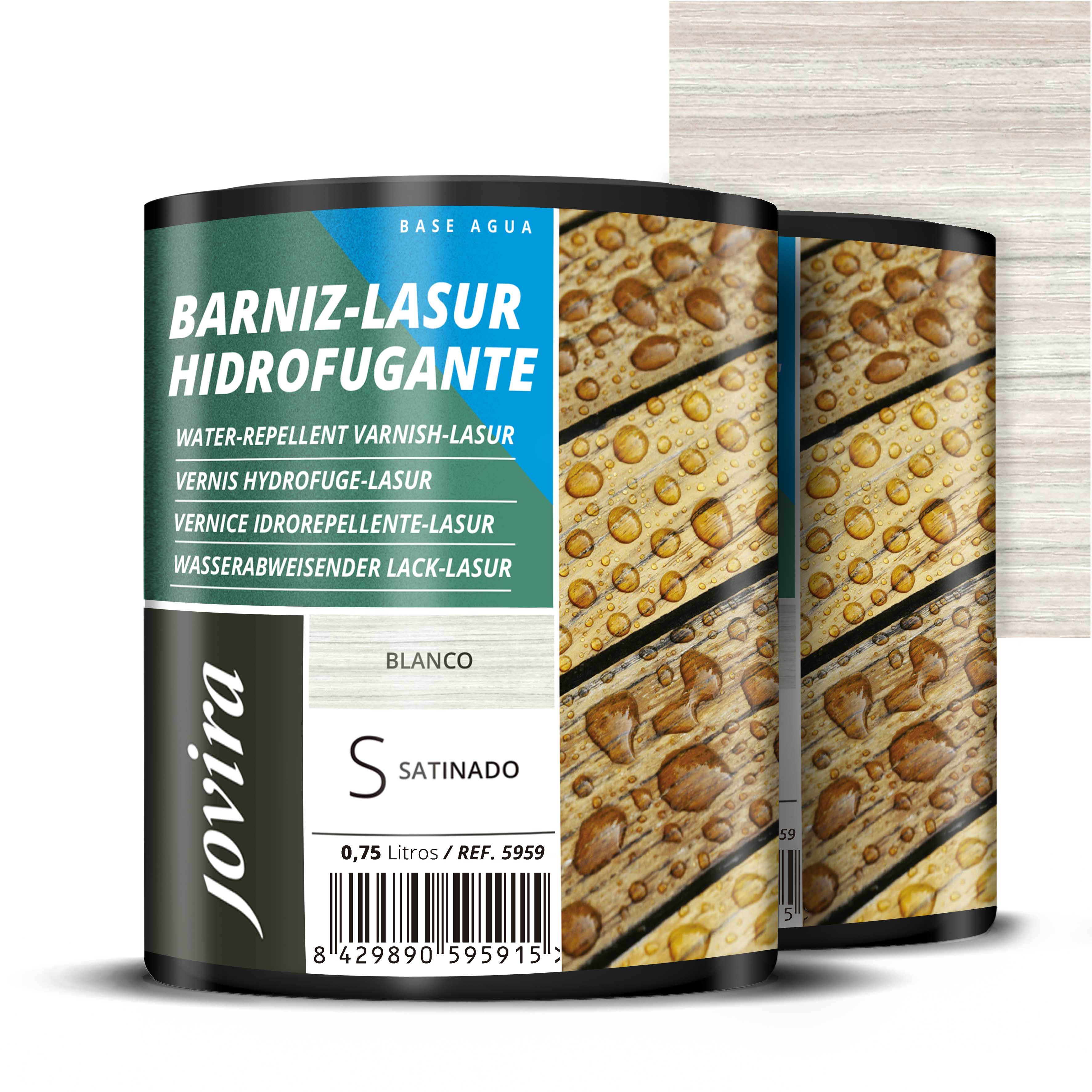 BARNIZ LASUR HIDROFUGANTE SATINADO AGUA