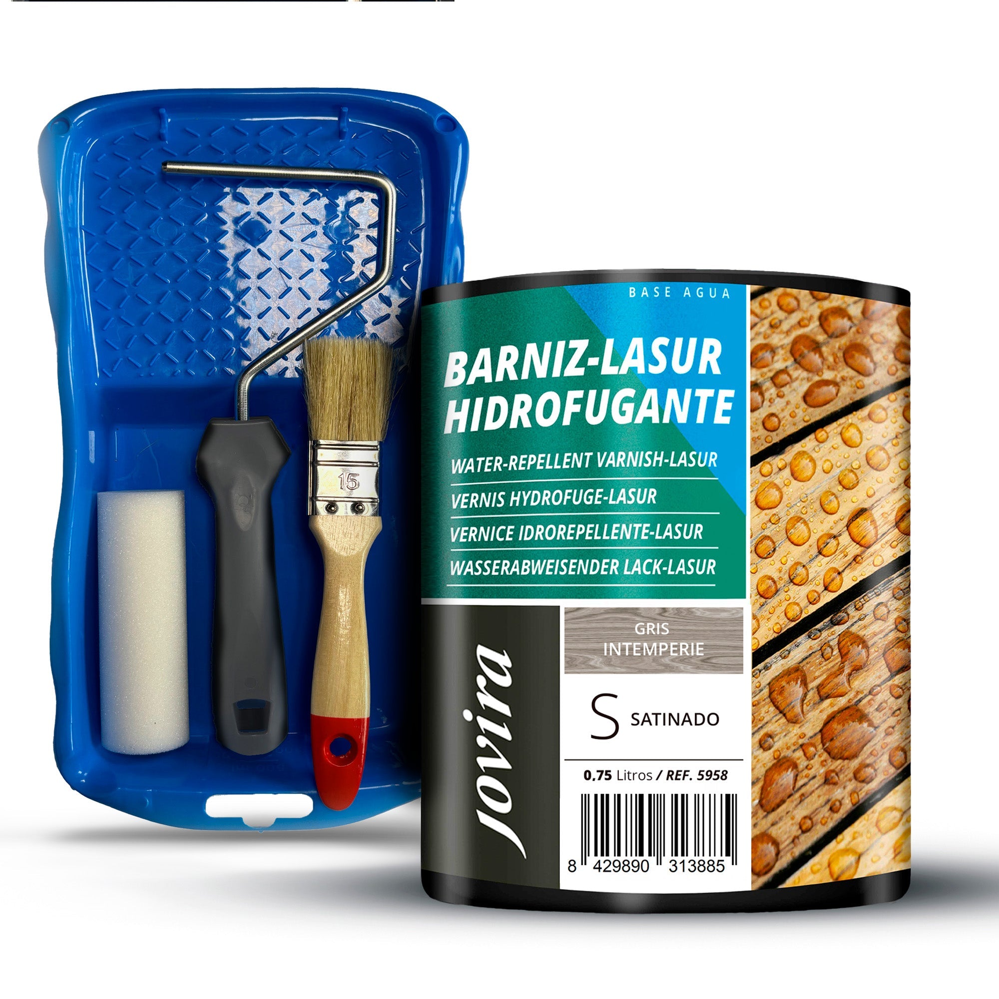BARNIZ LASUR HIDROFUGANTE SATINADO AGUA