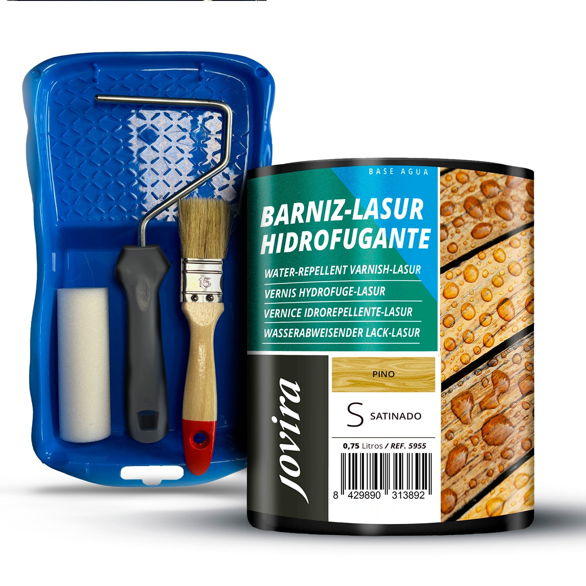 BARNIZ LASUR HIDROFUGANTE SATINADO AGUA