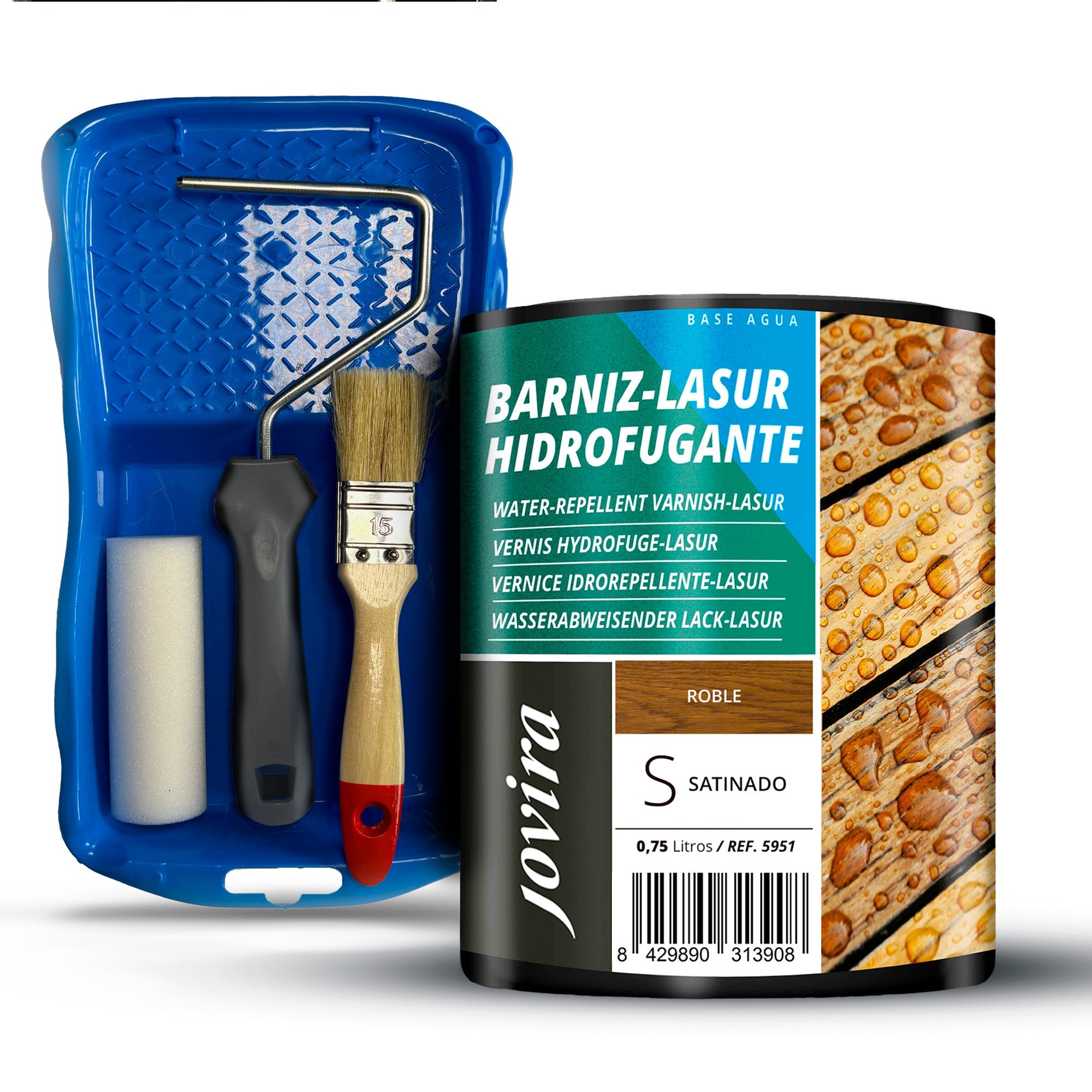 BARNIZ LASUR HIDROFUGANTE SATINADO AGUA
