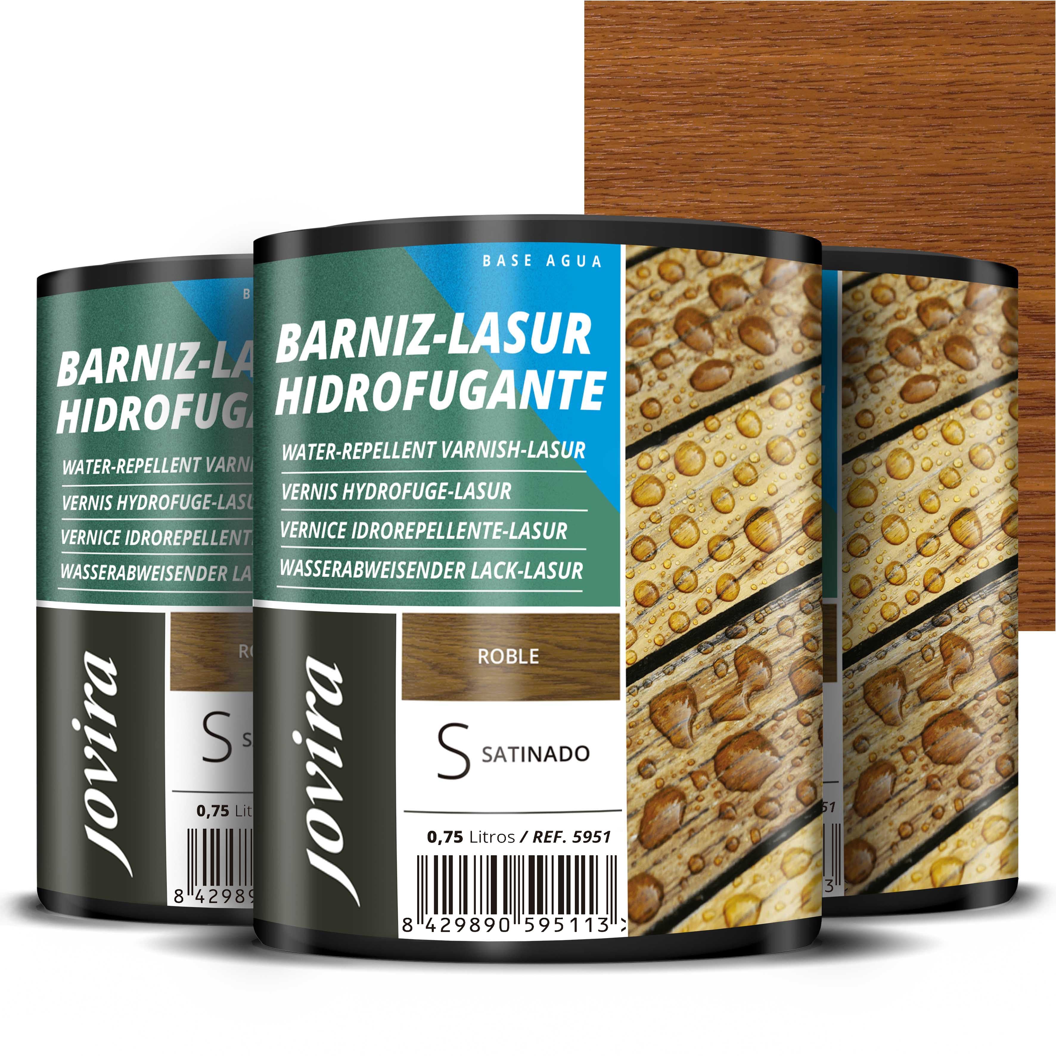 BARNIZ LASUR HIDROFUGANTE SATINADO AGUA