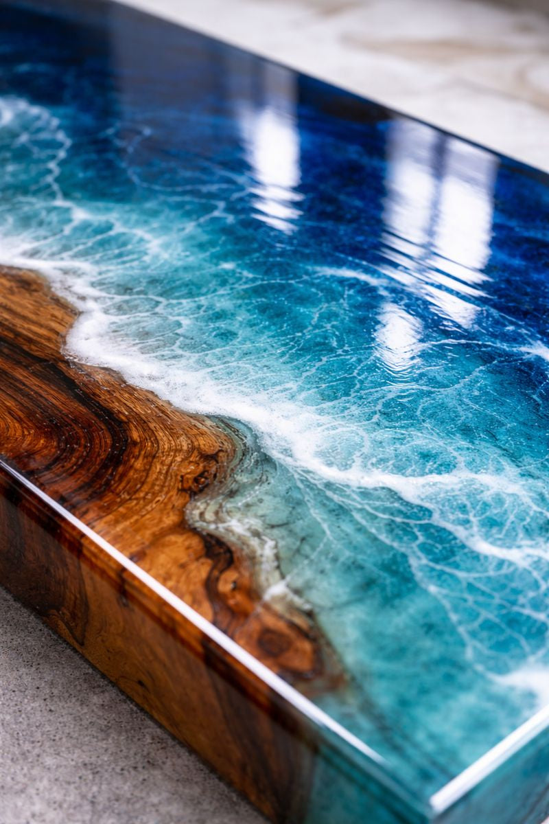 Resina Epoxi Transparente. Para manualidades, obras de arte, madera, mesas creativas madera, joyería artística, artesanía creativa, bricolaje.