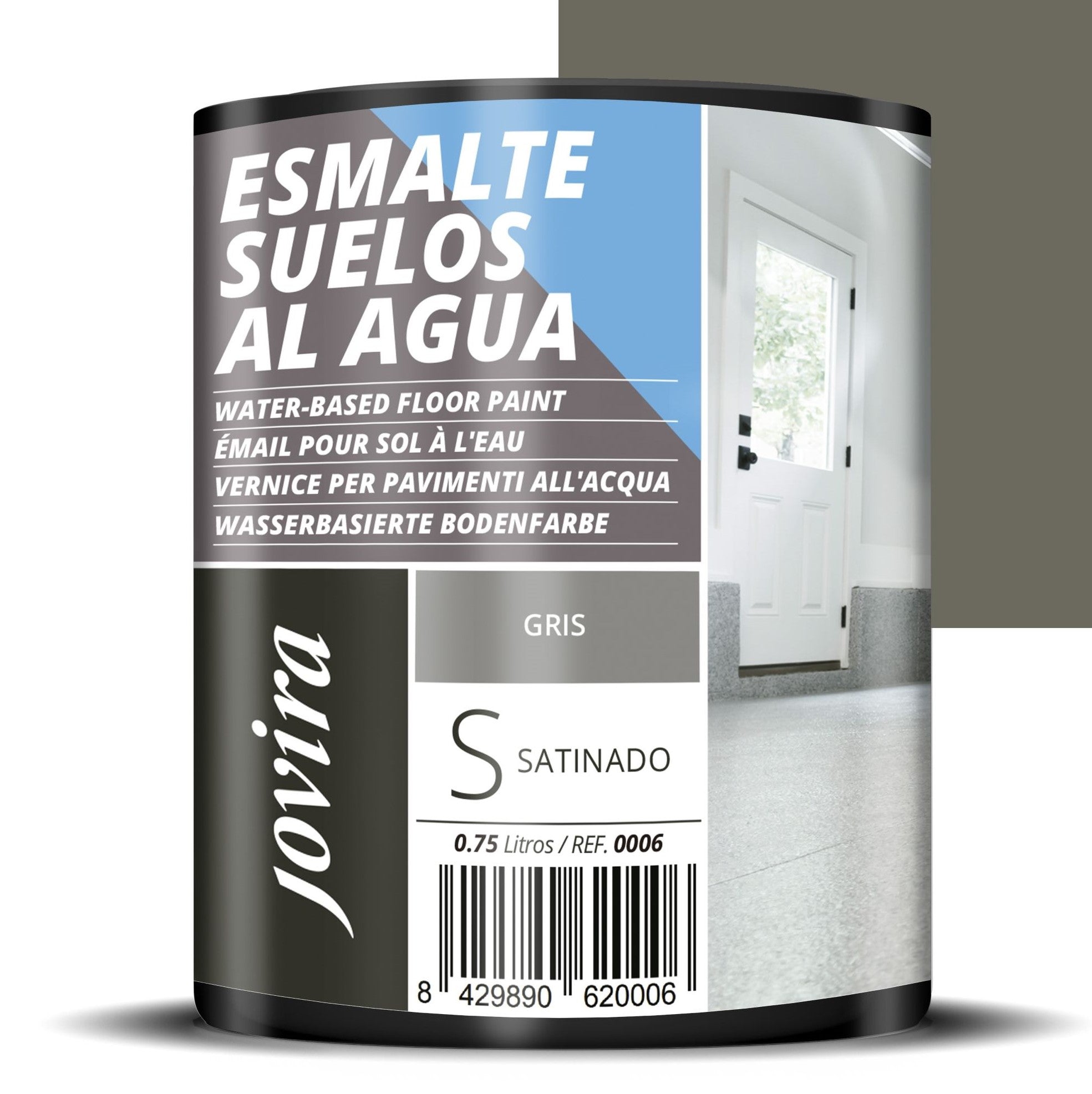 Esmalte Suelos al agua. Especial para suelos de garajes, almacenes, gimnasios, lavanderías, parques infantiles, pistas deportivas,