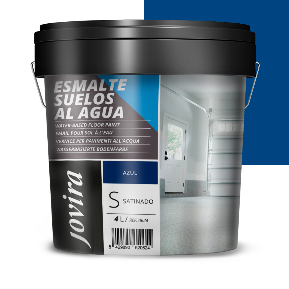 Esmalte Suelos al agua. Especial para suelos de garajes, almacenes, gimnasios, lavanderías, parques infantiles, pistas deportivas,