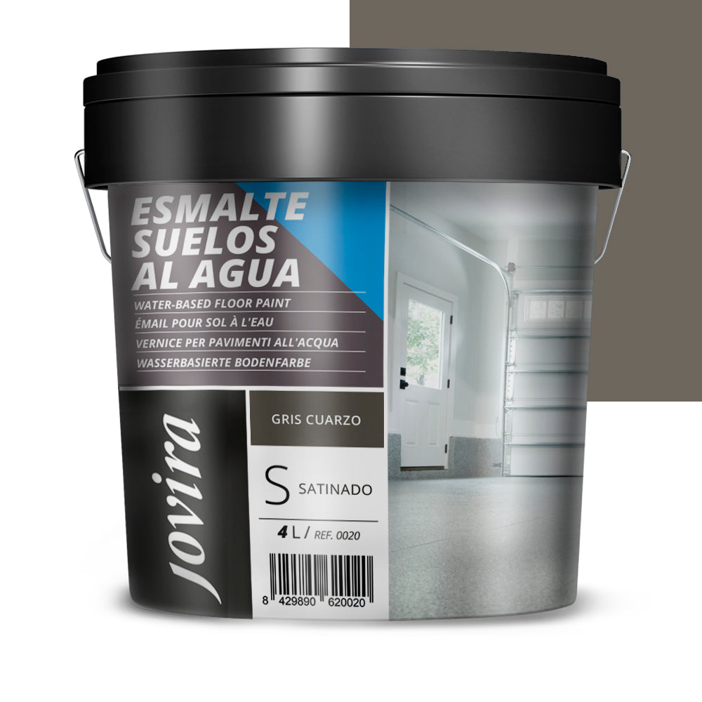 Esmalte Suelos al agua. Especial para suelos de garajes, almacenes, gimnasios, lavanderías, parques infantiles, pistas deportivas,