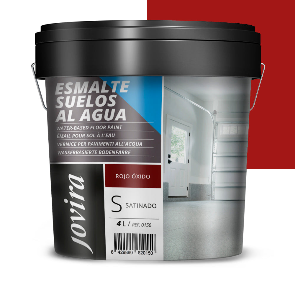Esmalte Suelos al agua. Especial para suelos de garajes, almacenes, gimnasios, lavanderías, parques infantiles, pistas deportivas,