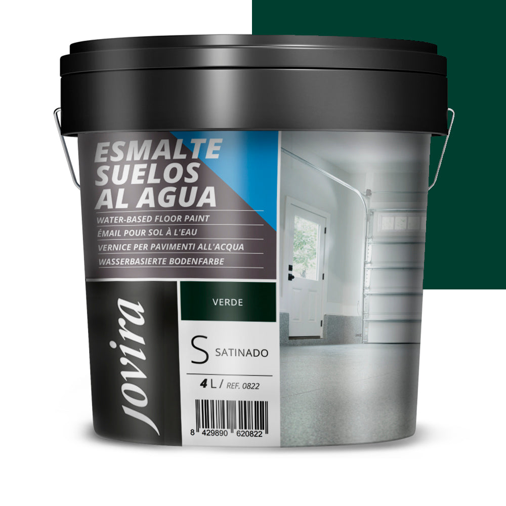 Esmalte Suelos al agua. Especial para suelos de garajes, almacenes, gimnasios, lavanderías, parques infantiles, pistas deportivas,