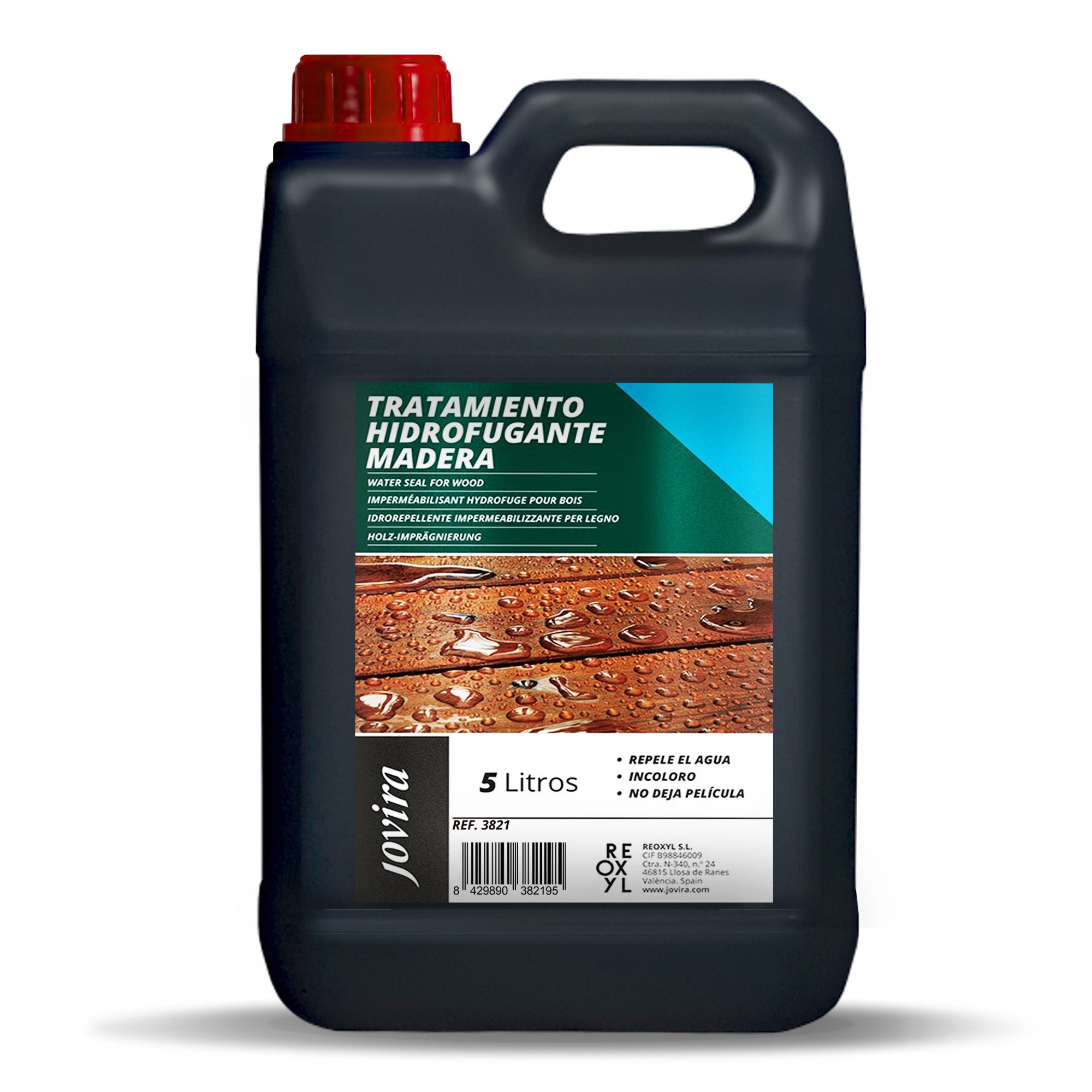 Impermeabilizante Hidrofugante para Madera. Transparente e invisible. Protector hidrofugo para madera. Repelente al agua.