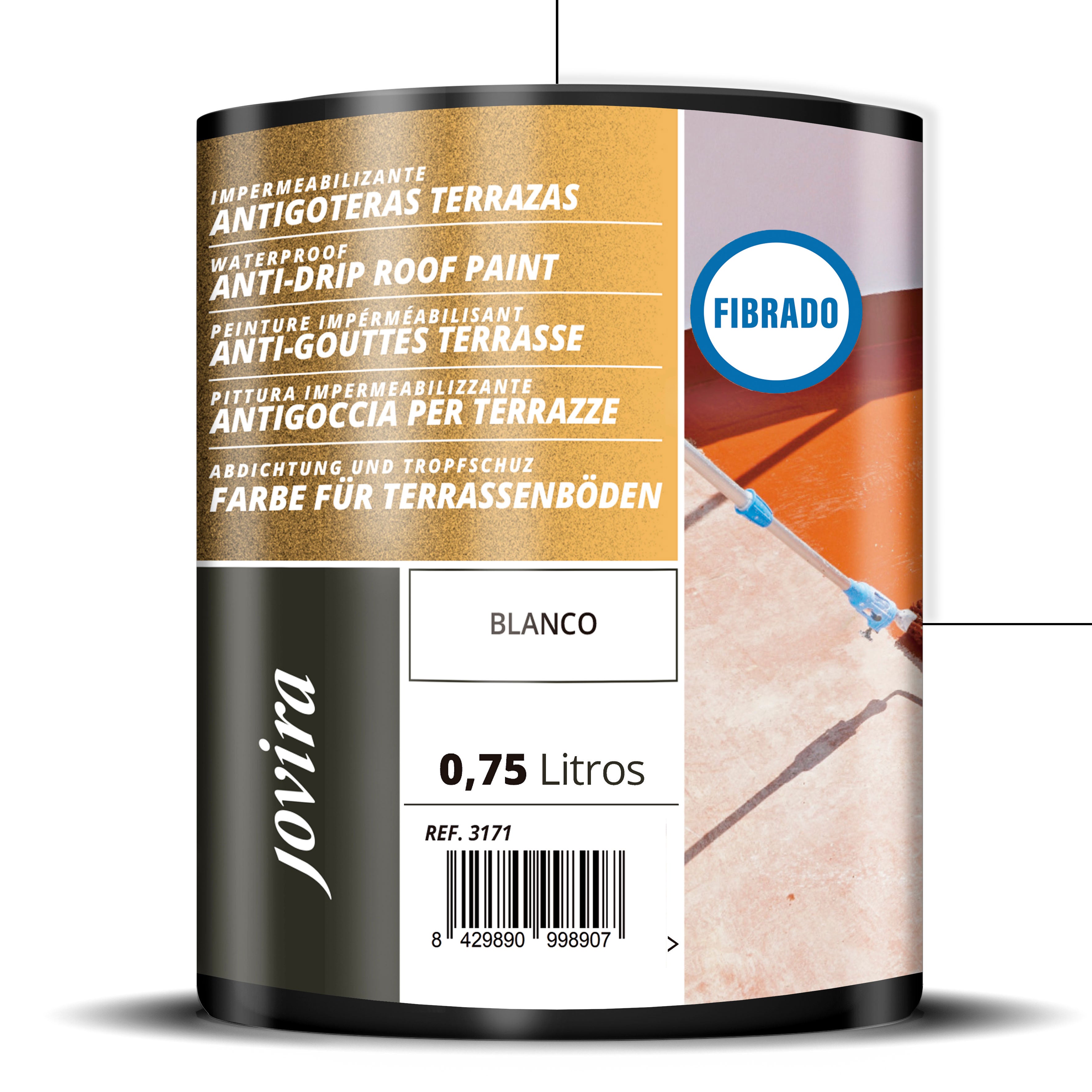 PINTURA IMPERMEABILIZANTE ANTIGOTERAS FIBRADO