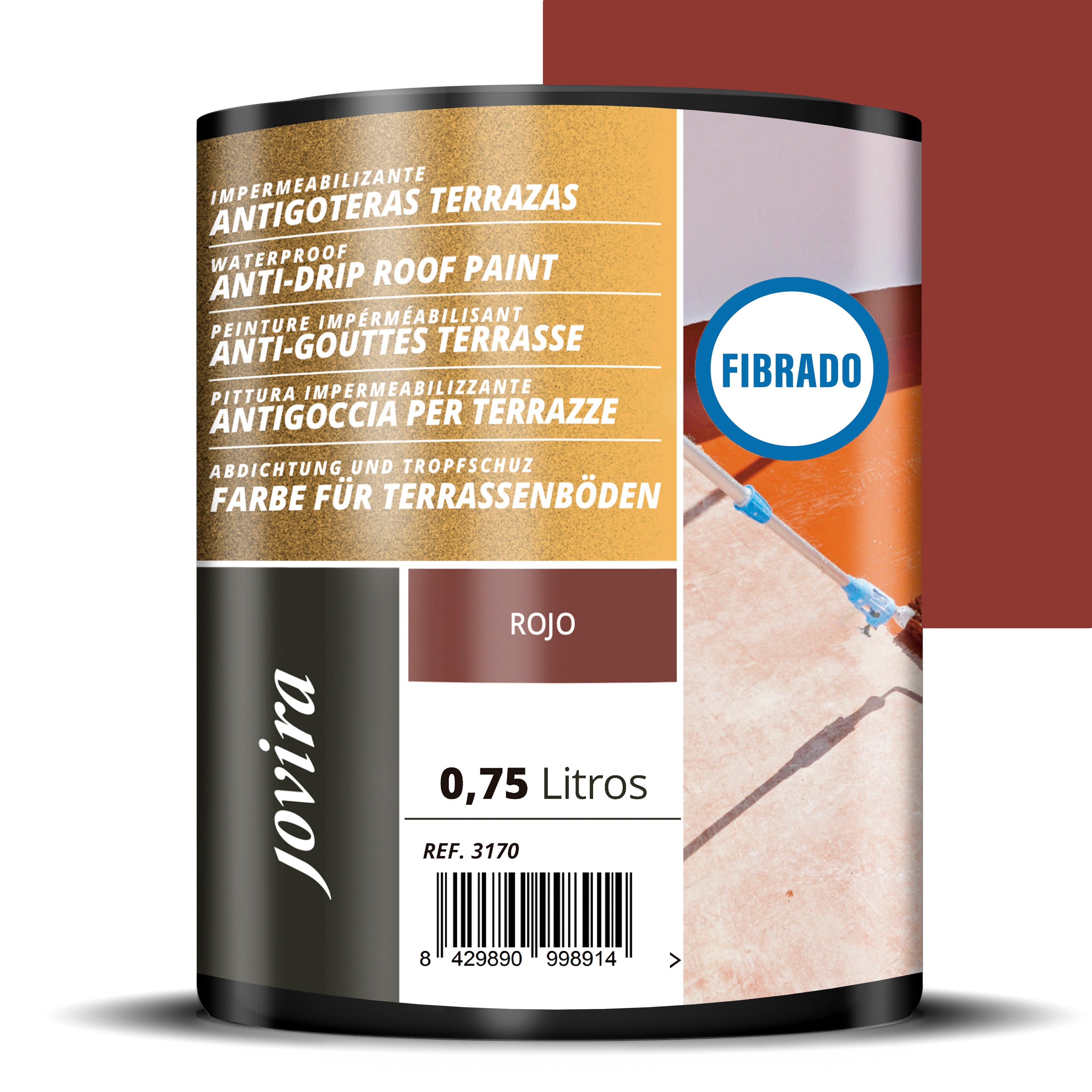 PINTURA IMPERMEABILIZANTE ANTIGOTERAS FIBRADO