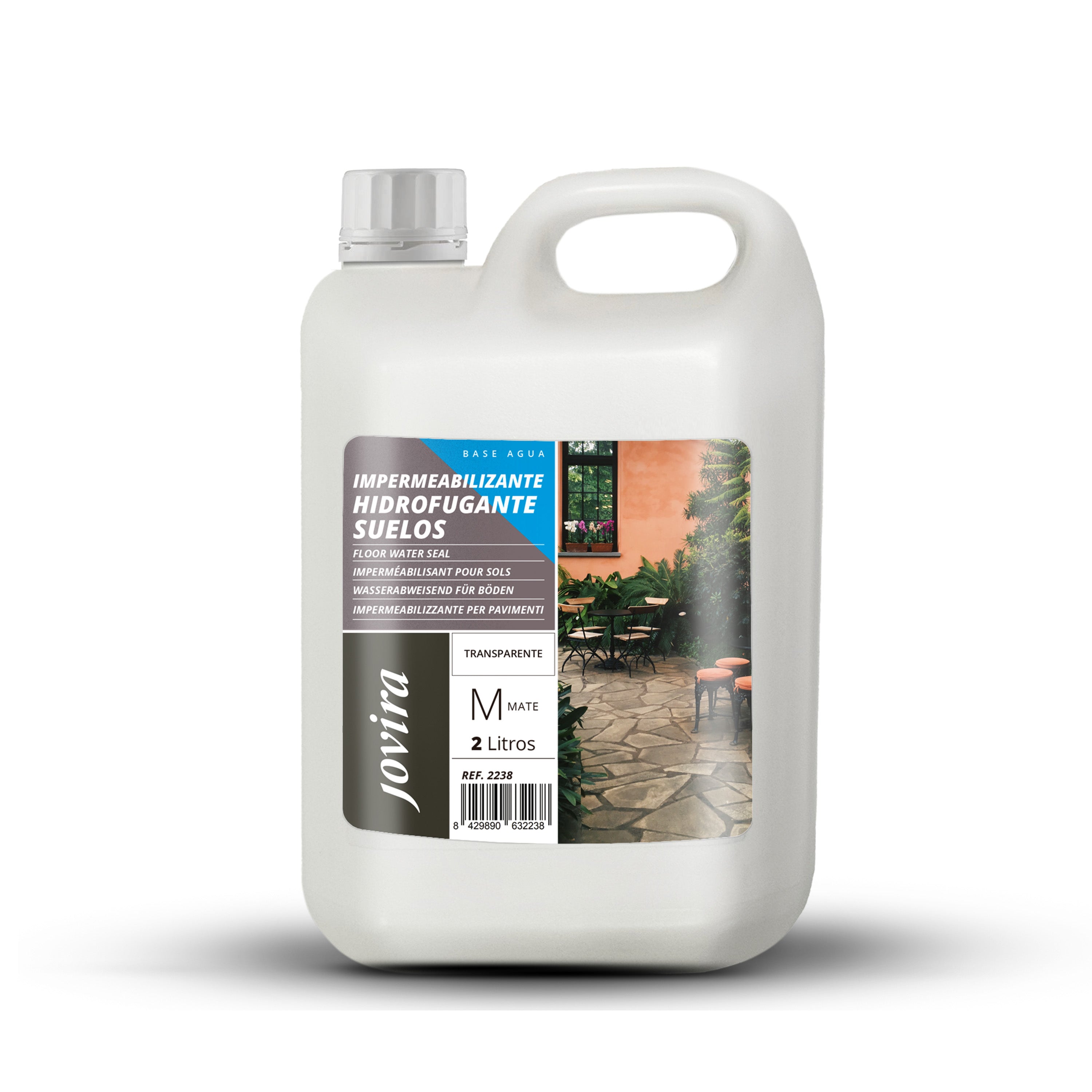 Impermeabilizante Hidrofugante para Suelos. Transparente e invisible. Protector hidrofugo para suelos porosos. Repelente al agua.
