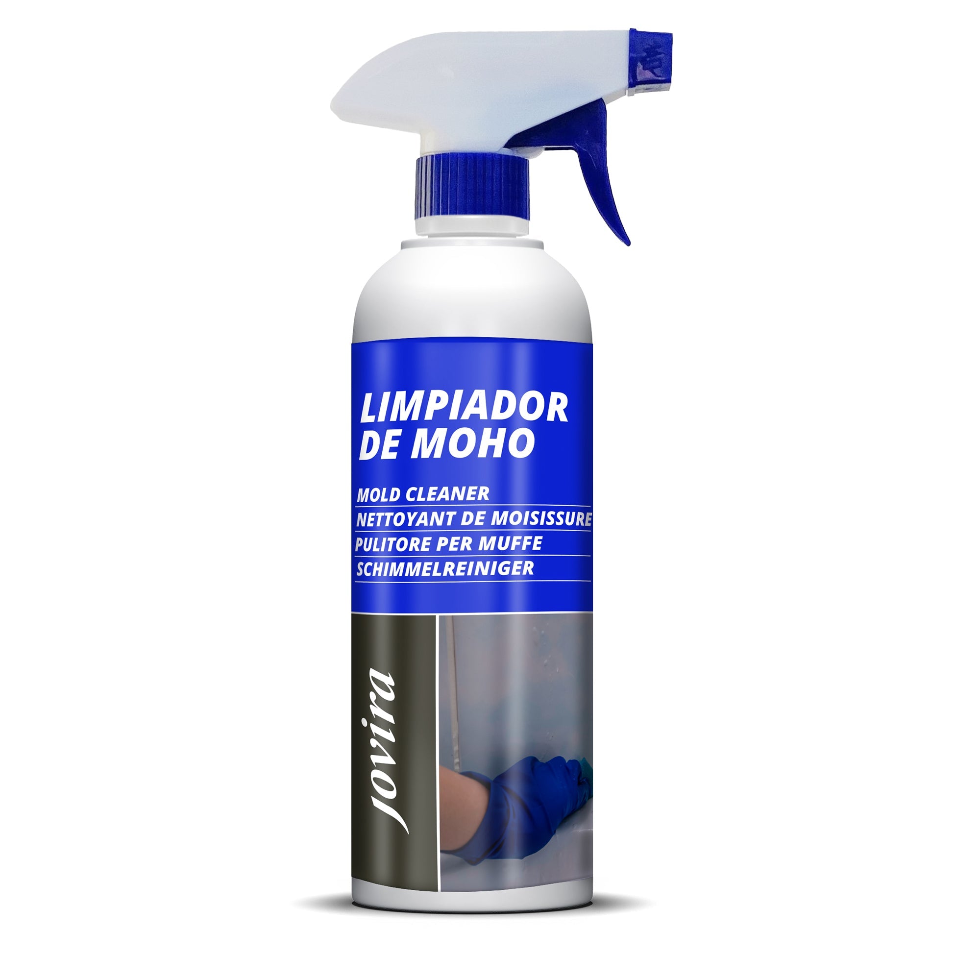 Limpiador de Moho  AZUL. Elimina el Moho. Eficaz para manchas de microorganismos