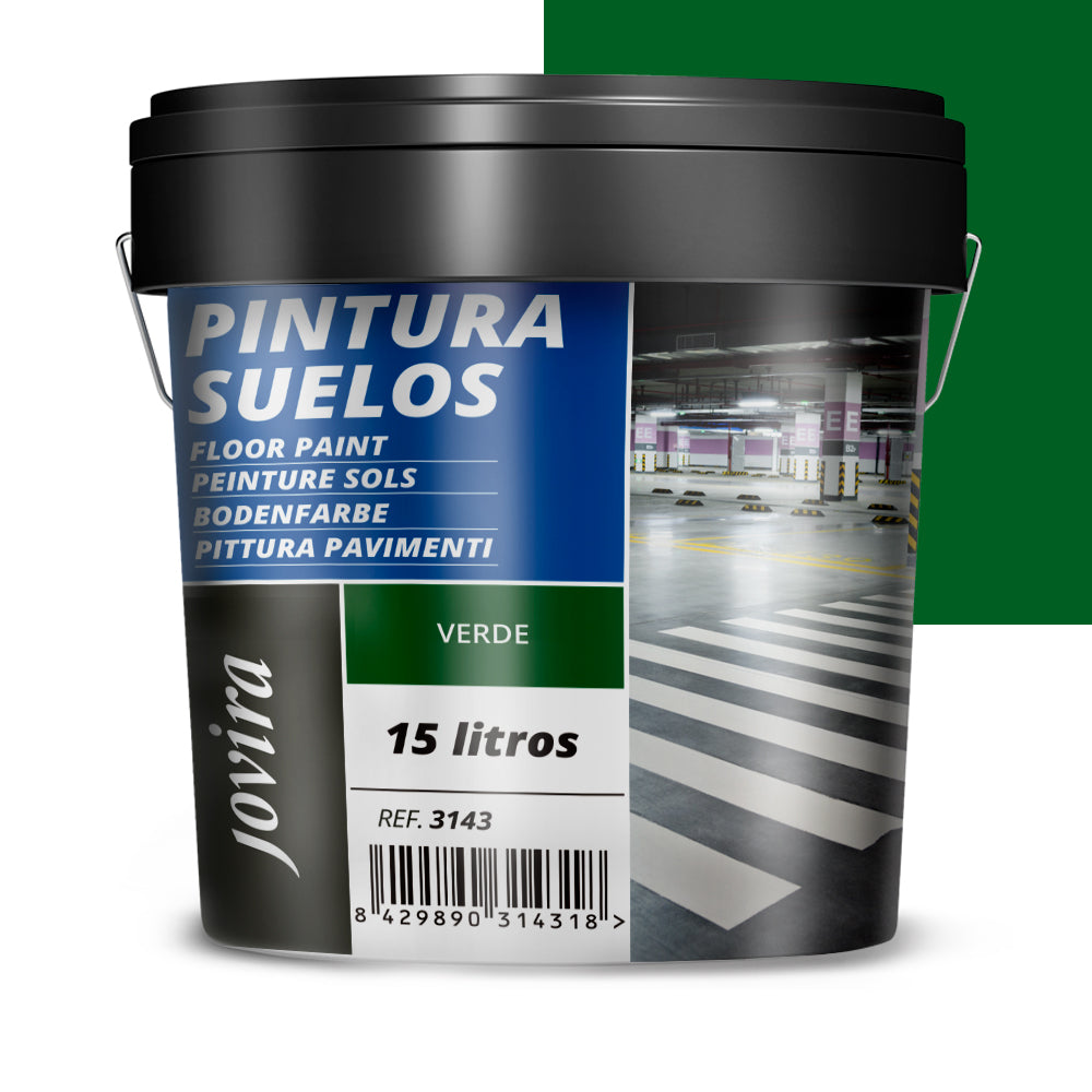 Pintura Suelos, Garajes y Pavimentos Deportivos en general, acabado Mate. Protege y decora las superficies de hormigón, cemento y asfalto.