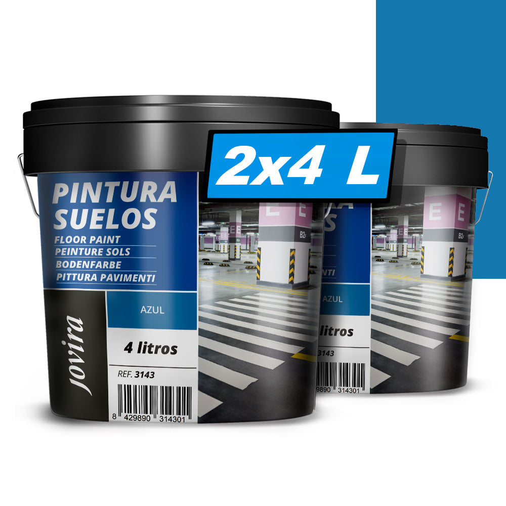 Pintura Suelos, Garajes y Pavimentos Deportivos en general, acabado Mate. Protege y decora las superficies de hormigón, cemento y asfalto.