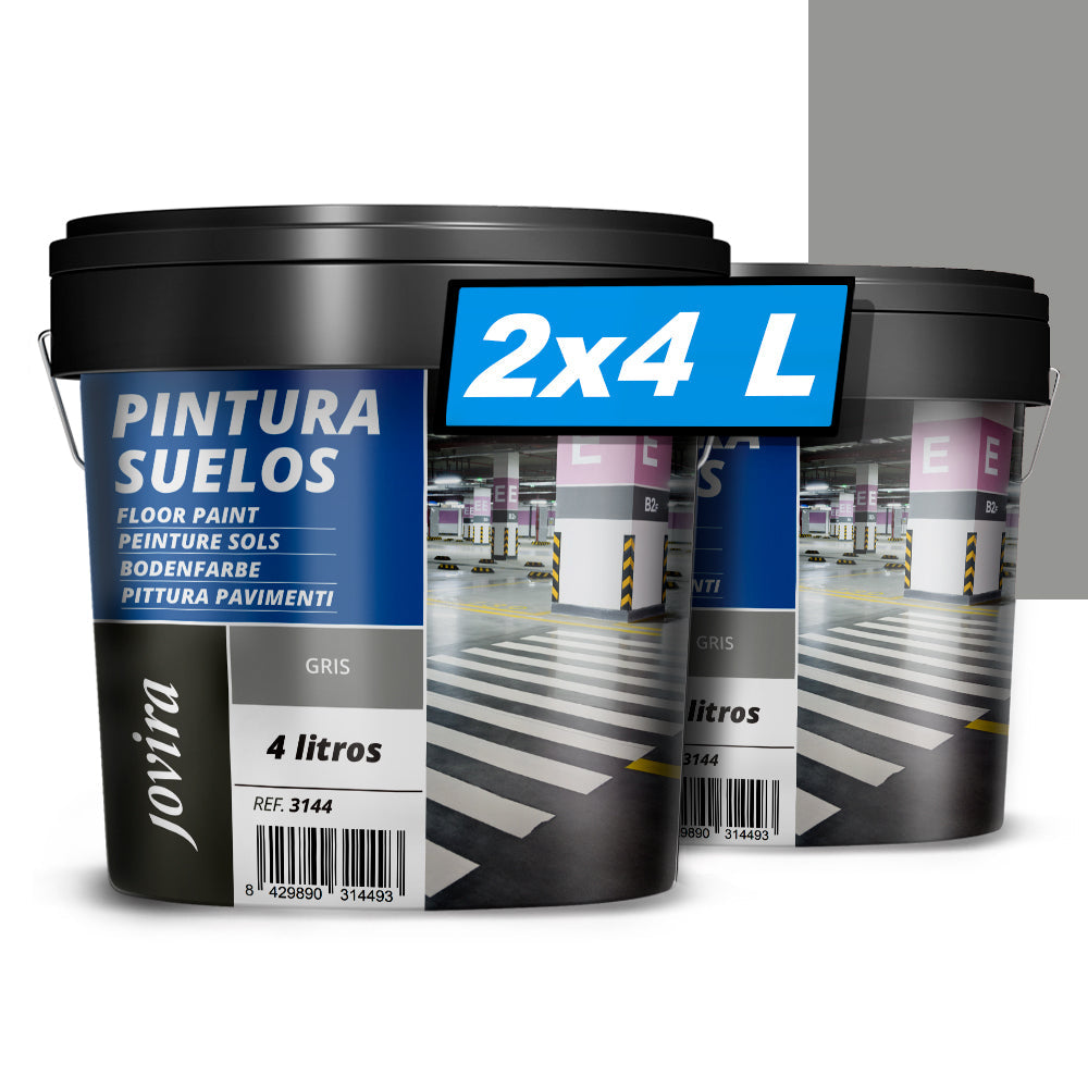 Pintura Suelos, Garajes y Pavimentos Deportivos en general, acabado Mate. Protege y decora las superficies de hormigón, cemento y asfalto.