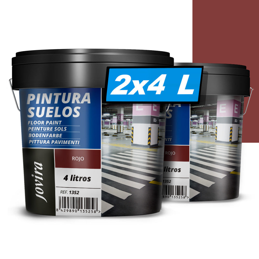 Pintura Suelos, Garajes y Pavimentos Deportivos en general, acabado Mate. Protege y decora las superficies de hormigón, cemento y asfalto.