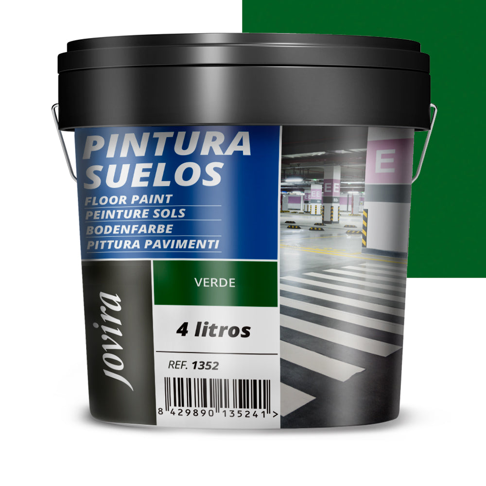 Pintura Suelos, Garajes y Pavimentos Deportivos en general, acabado Mate. Protege y decora las superficies de hormigón, cemento y asfalto.