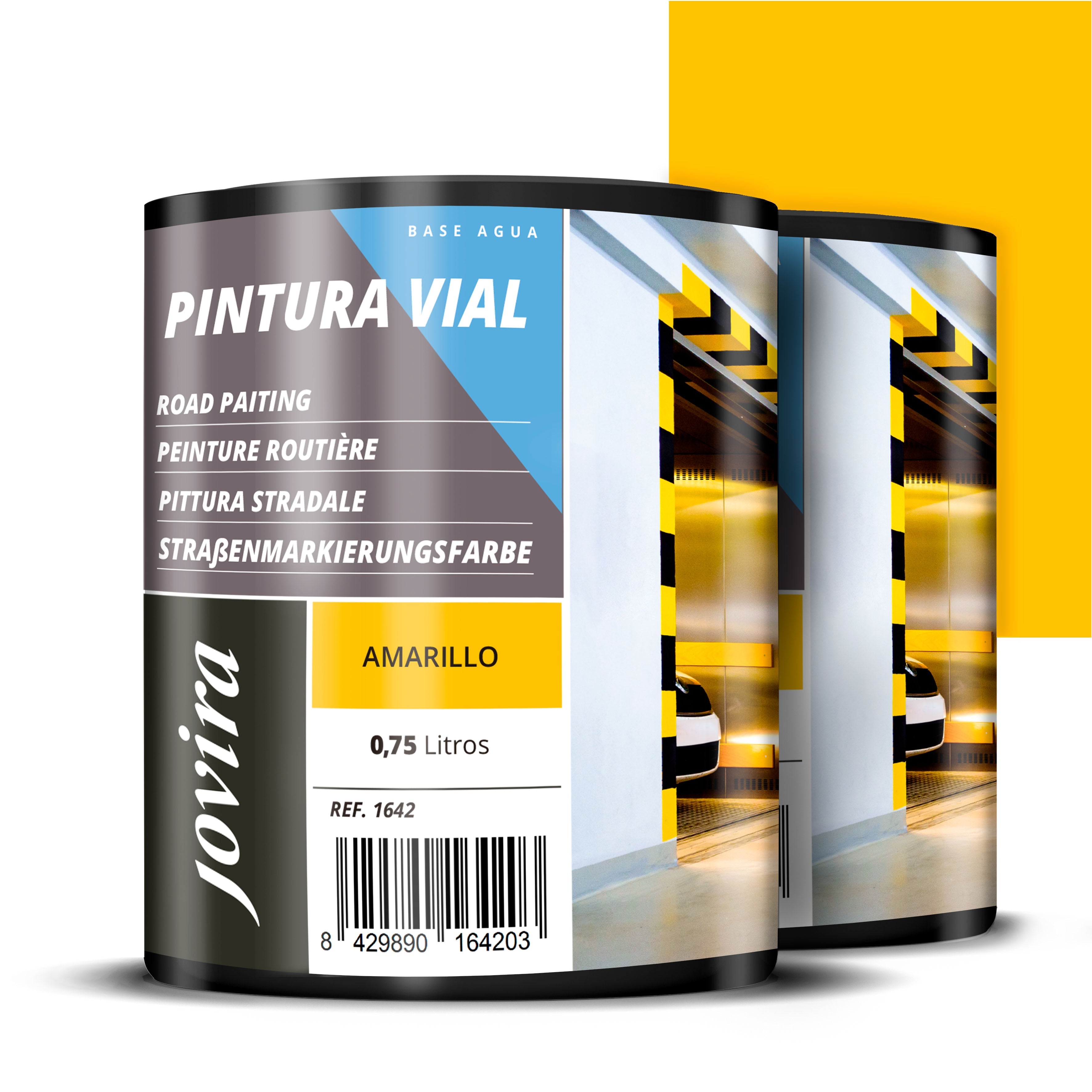 Pintura Vial al Agua. Indicada para Pasos de Peatones, Aparcamientos, Carreteras, Aeropuertos, etc.