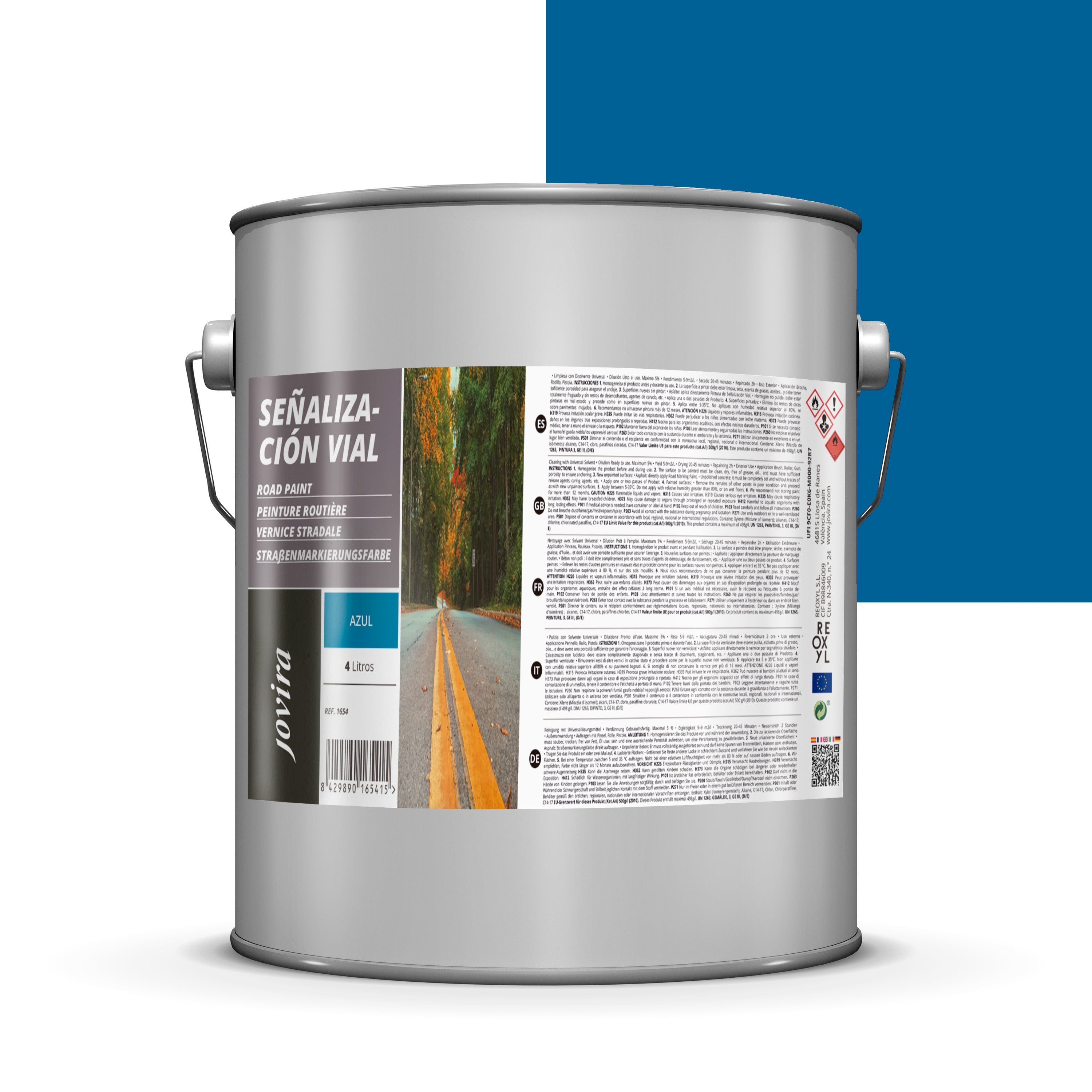 Pintura Señalización Vial. Pintura especial para la señalización del tráfico, ideal para pasos de peatones, aparcamientos, bordillos, vados