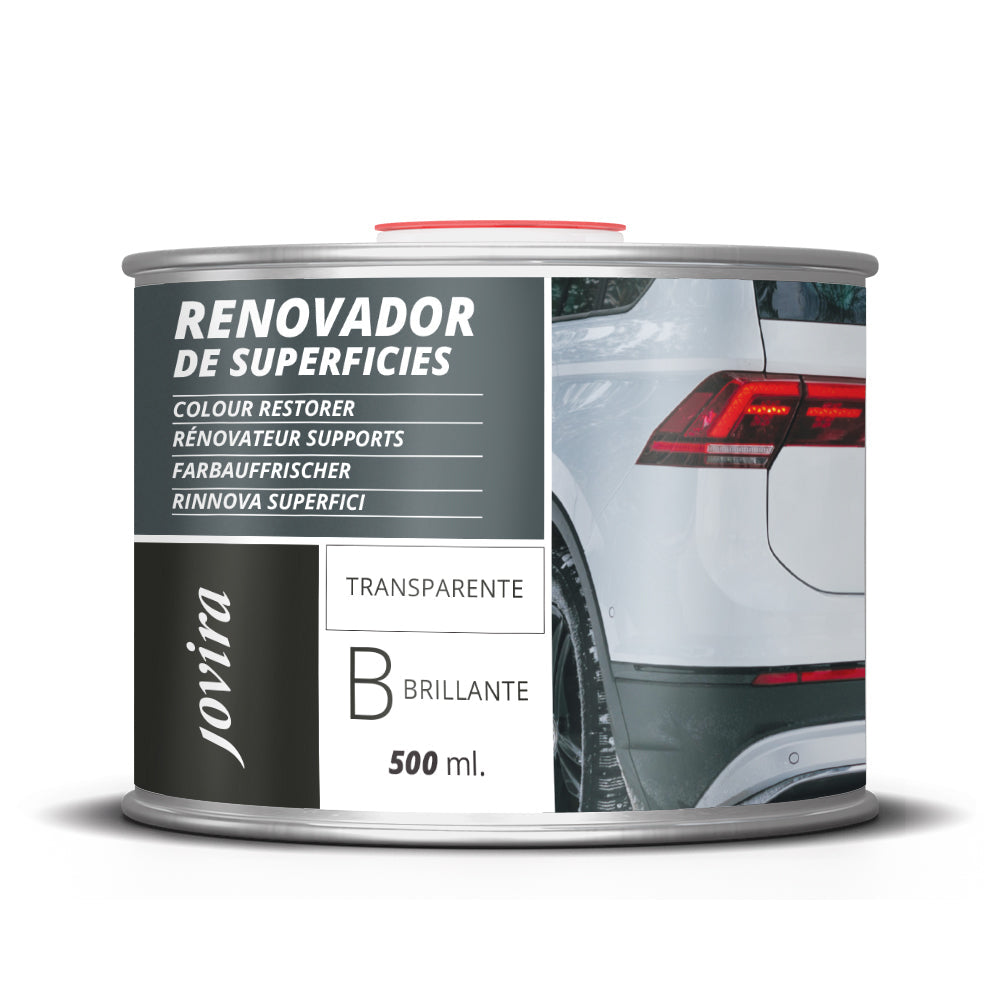 Renovador de Superficies y Plásticos. Regenera las superficies y reaviva el color.