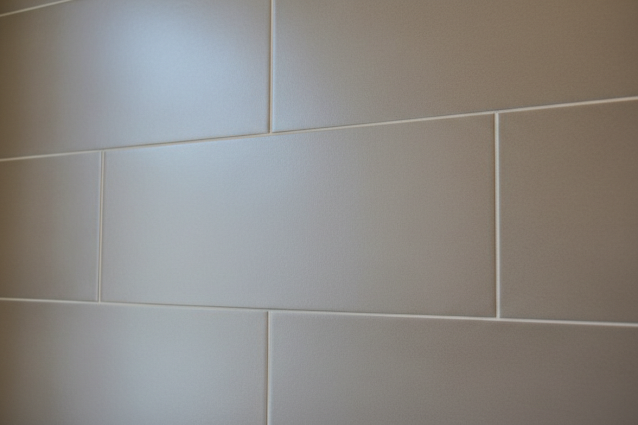 hazme una pared de cerámica con un esmalte aplicado de multisuperficies satinado