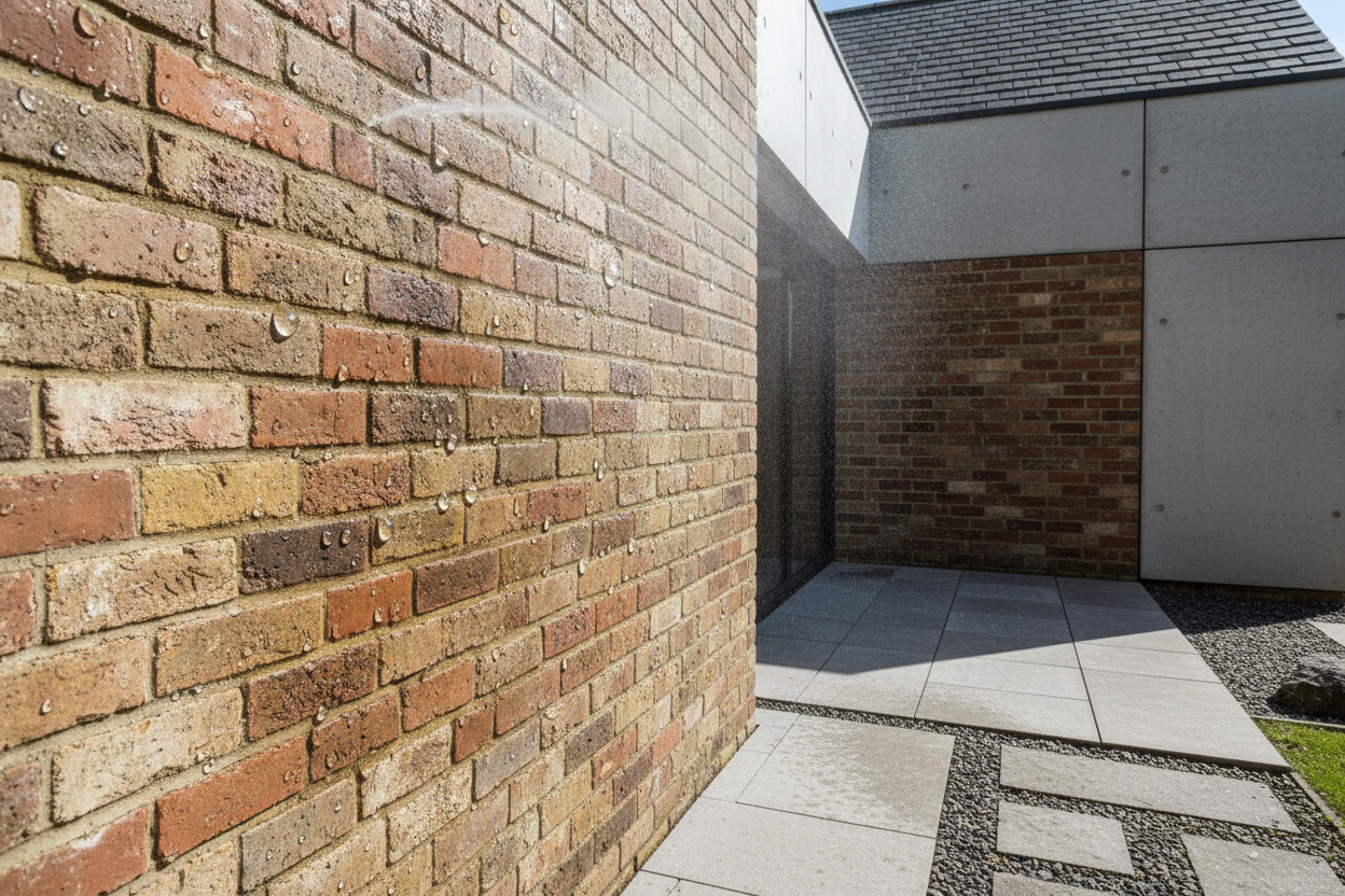 Impregnante invisible a base de silanos y polisiloxanos. Total protección repelente al agua en fachadas, tejados, terrazas, pavimentos, muros, etc. Para la hidrofugación de materiales porosos como ladrillo, piedra revocos de hormigón, etc. Mantiene el aspecto del soporte, permite su transpiración y reduce la absorción de suciedad. Ofrece una gran penetración y buena flexibilidad. sin botes de pintura 